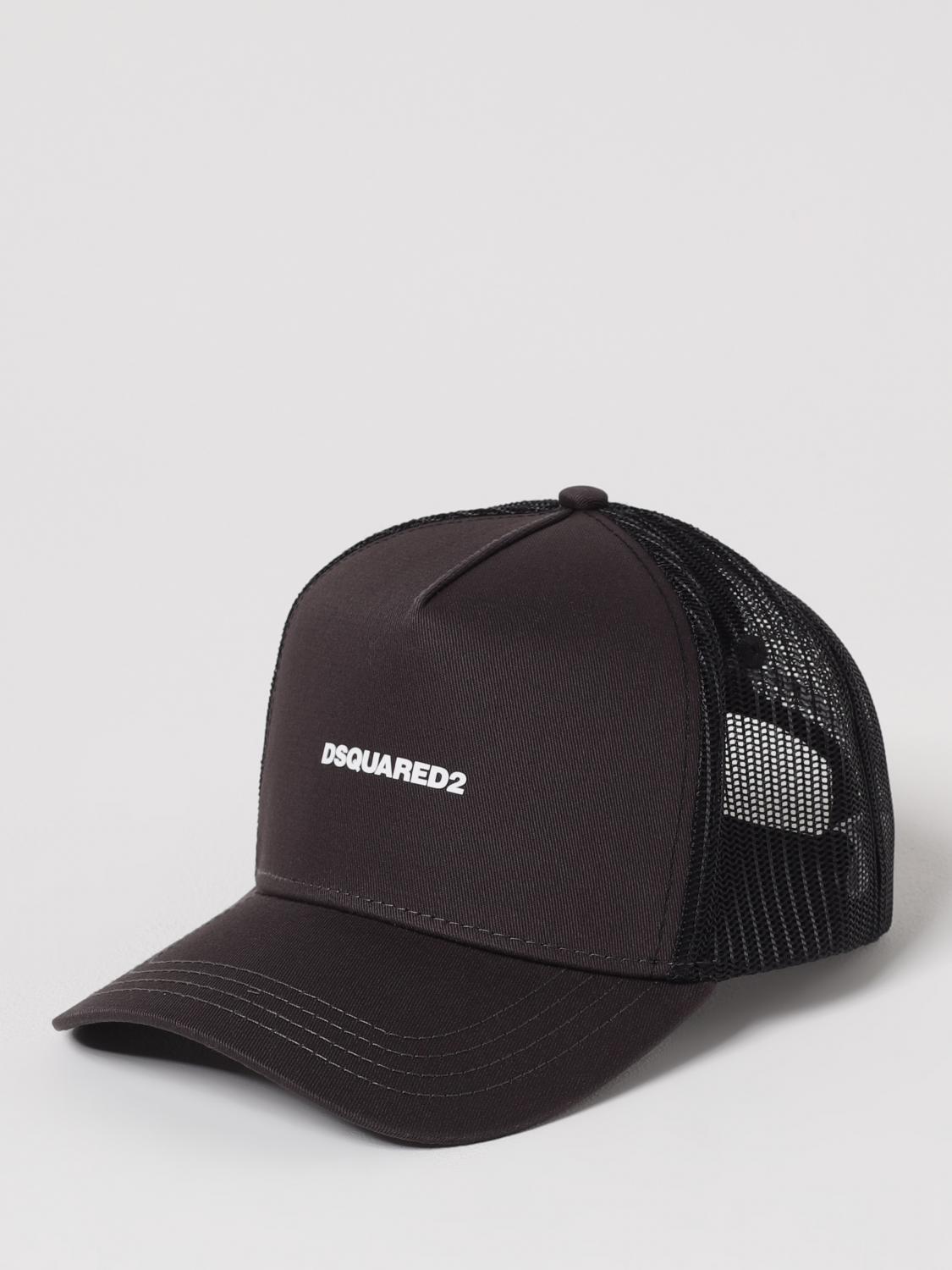 DSQUARED2 HAT: Hat men Dsquared2, Black - Img 1