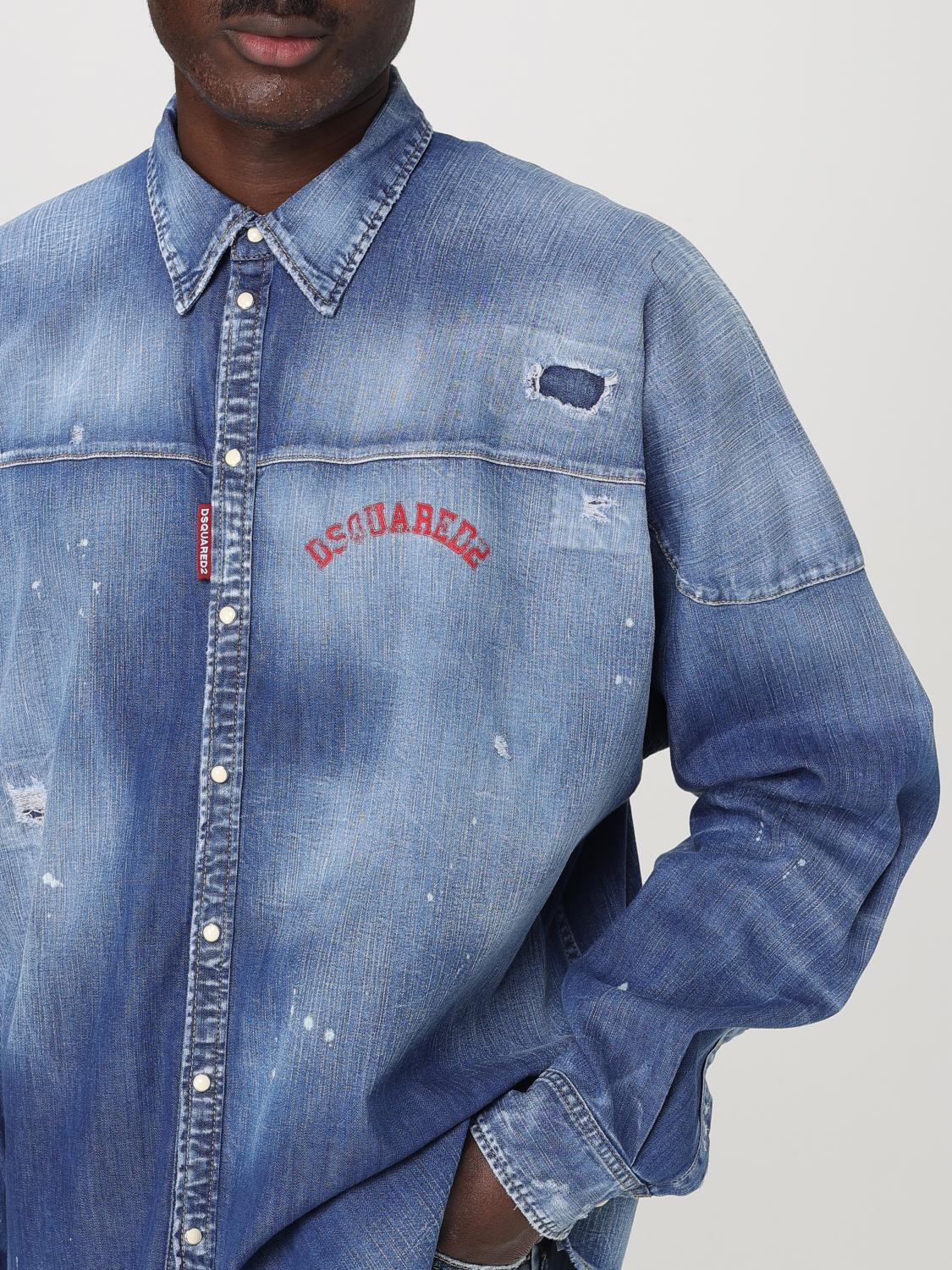 DSQUARED2 HEMD: Hemd herren Dsquared2, Denim - Img 4