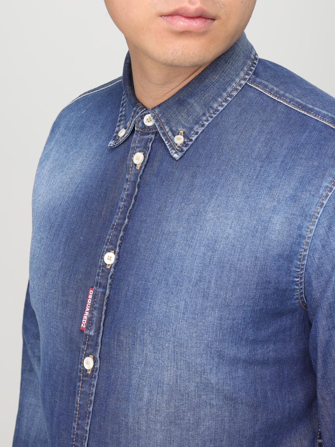 DSQUARED2 CHEMISE: Chemise homme Dsquared2, Denim - Img 4