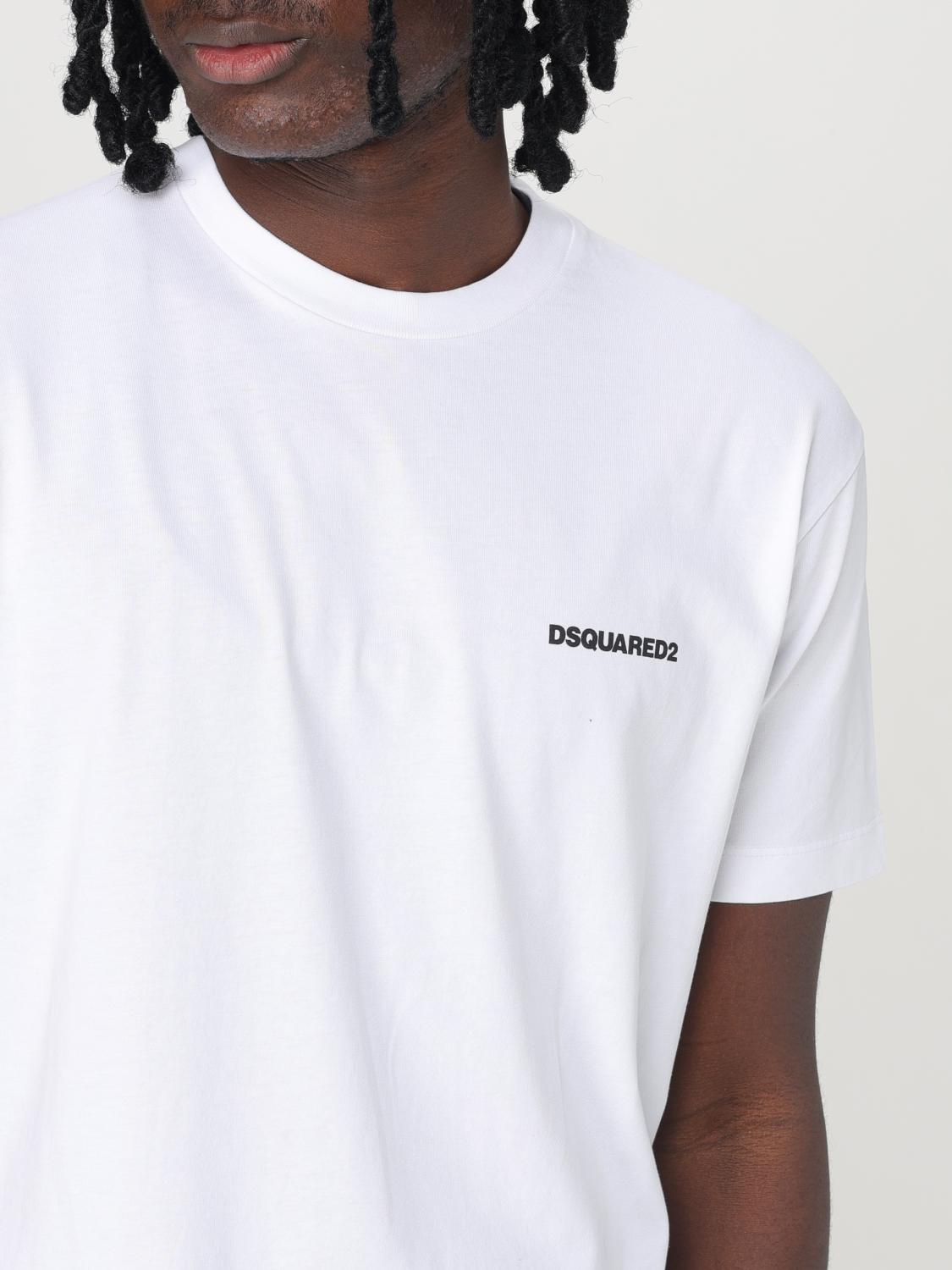 DSQUARED2 T-SHIRT: T-shirt Dsquared2 in cotone con logo , Bianco - Img 4