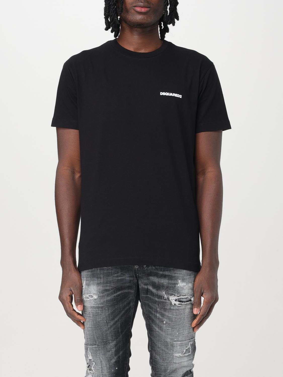 DSQUARED2 T-SHIRT: T-shirt Dsquared2 in cotone con logo , Nero - Img 1