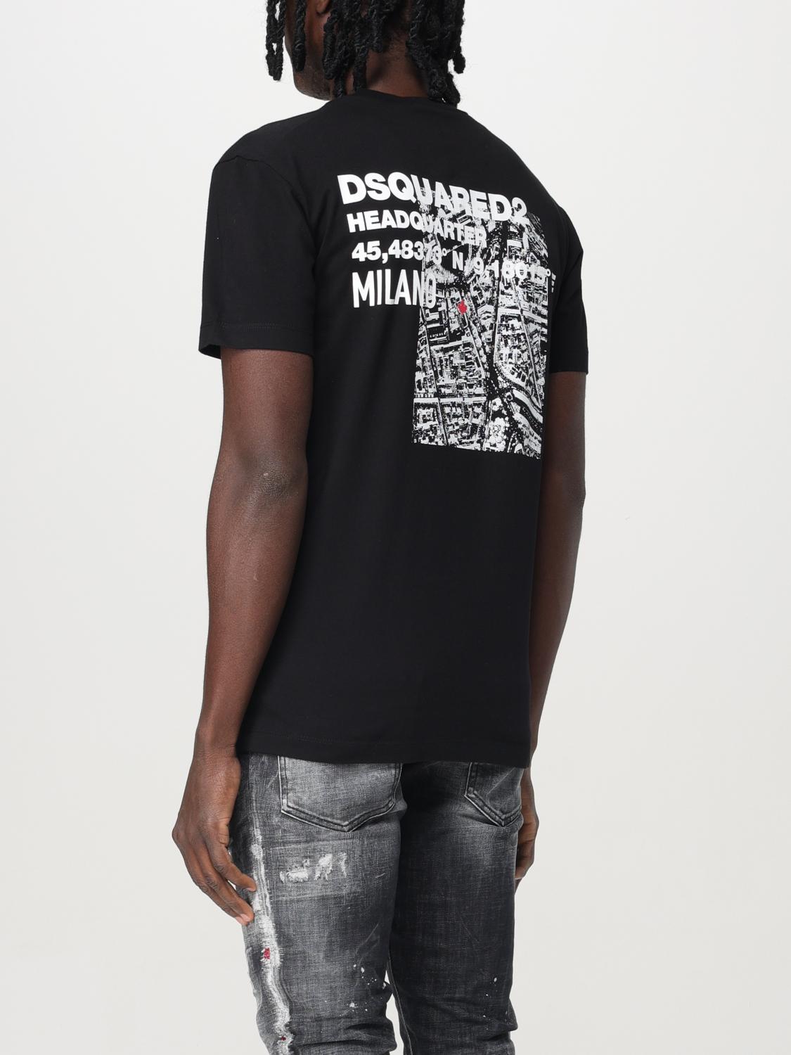 DSQUARED2 T-SHIRT: T-shirt Dsquared2 in cotone con logo , Nero - Img 3