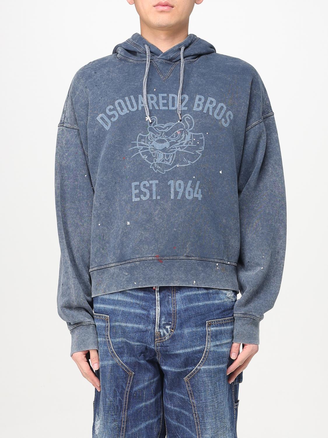 DSQUARED2 SWEATSHIRT: Sweatshirt men Dsquared2, Denim - Img 1