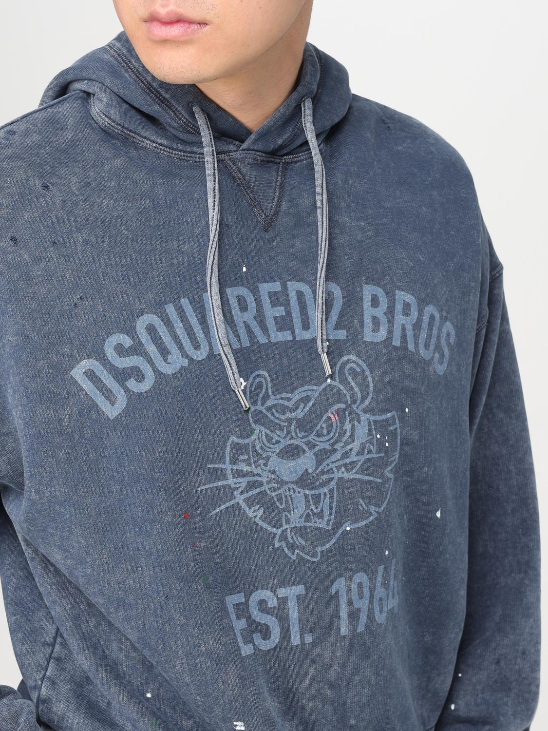 DSQUARED2 SWEATSHIRT: Sweatshirt men Dsquared2, Denim - Img 4