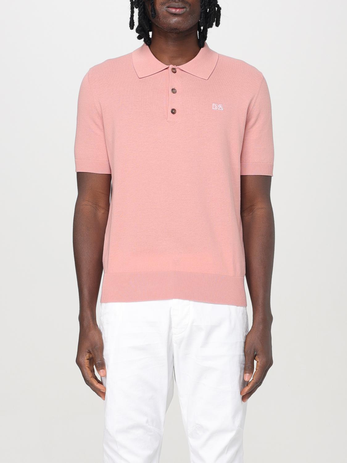 DSQUARED2 POLO SHIRT: Sweater men Dsquared2, Pink - Img 1