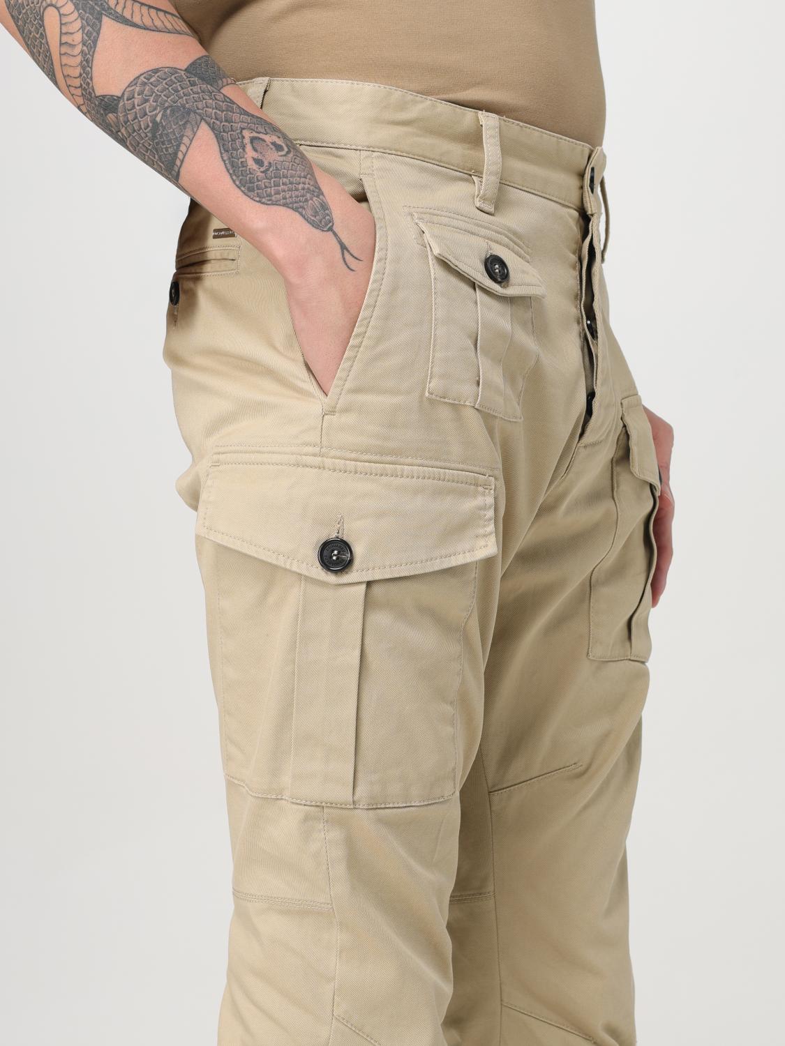 DSQUARED2 PANTALONE: Pantalone uomo dsquared2, Beige - Img 4