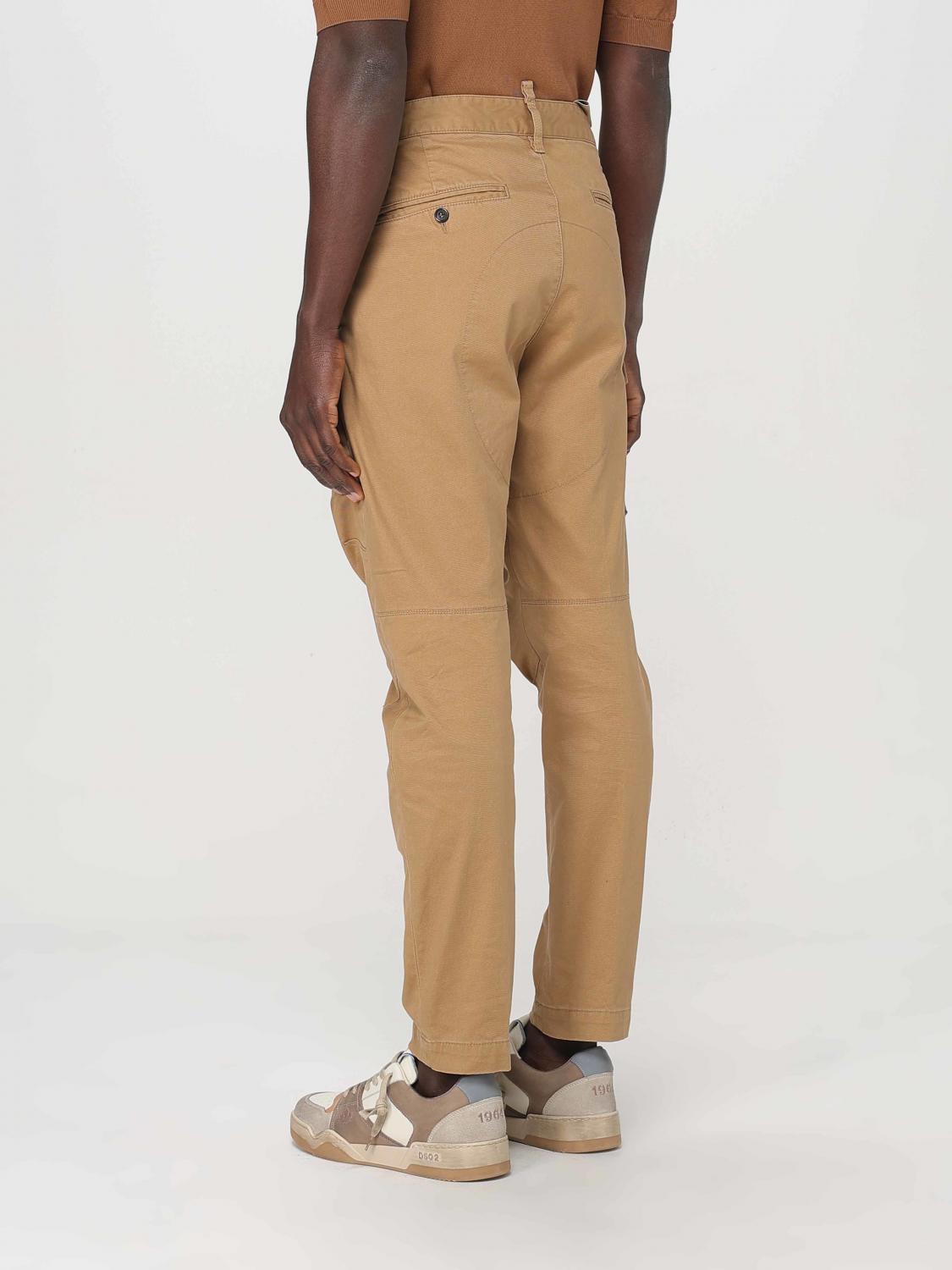 DSQUARED2 팬츠: 팬츠 남성 Dsquared2, 샌드 - Img 3