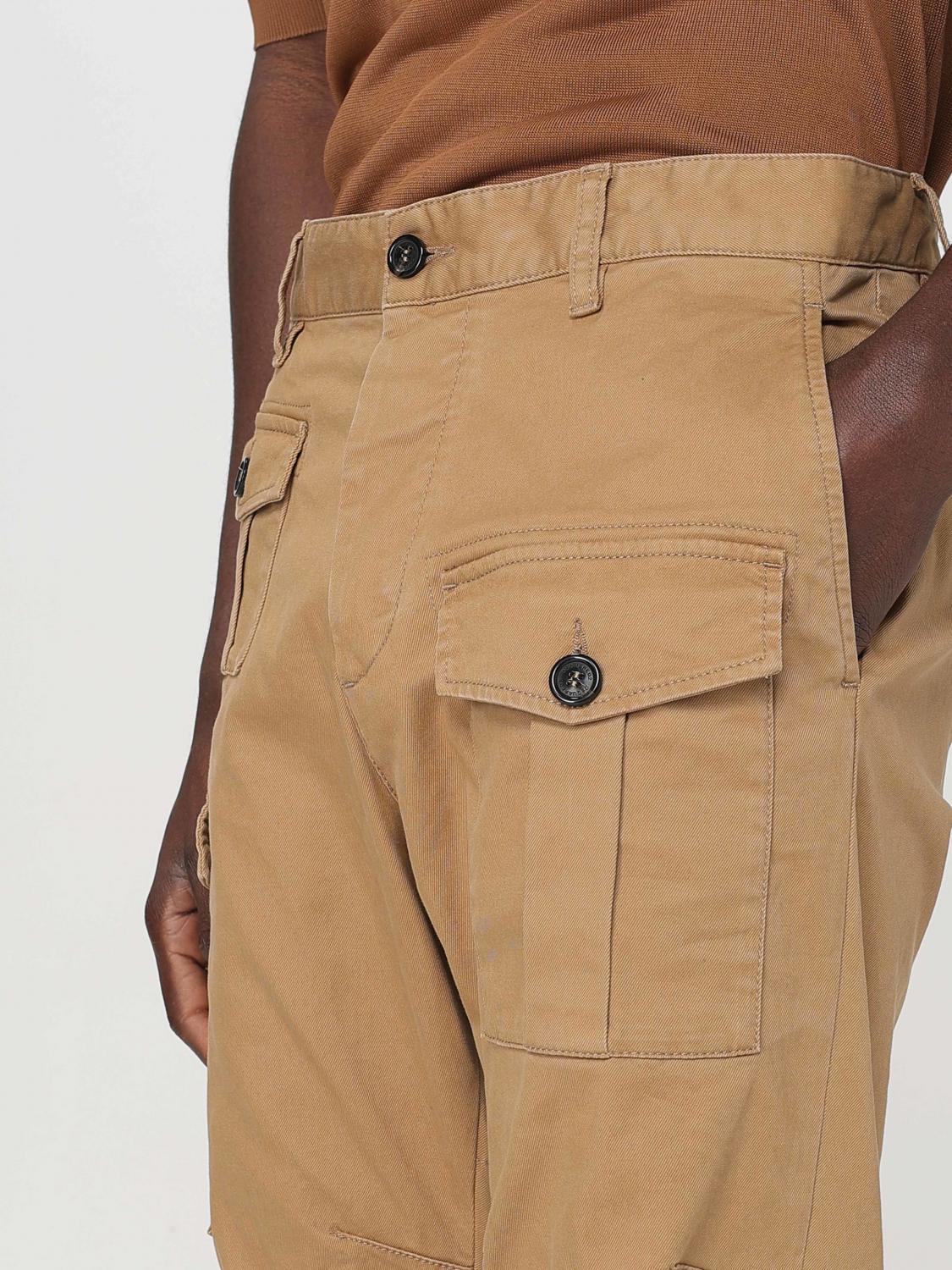 DSQUARED2 팬츠: 팬츠 남성 Dsquared2, 샌드 - Img 4