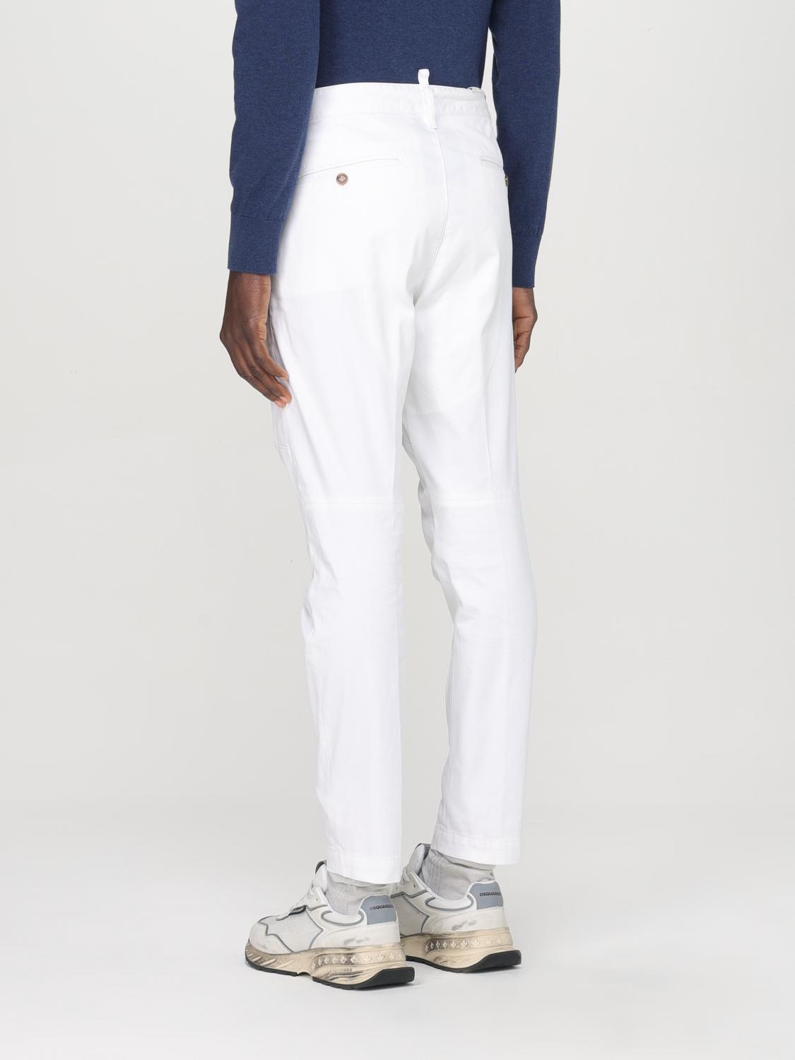 DSQUARED2 PANTALON: Pantalon homme Dsquared2, Blanc - Img 2