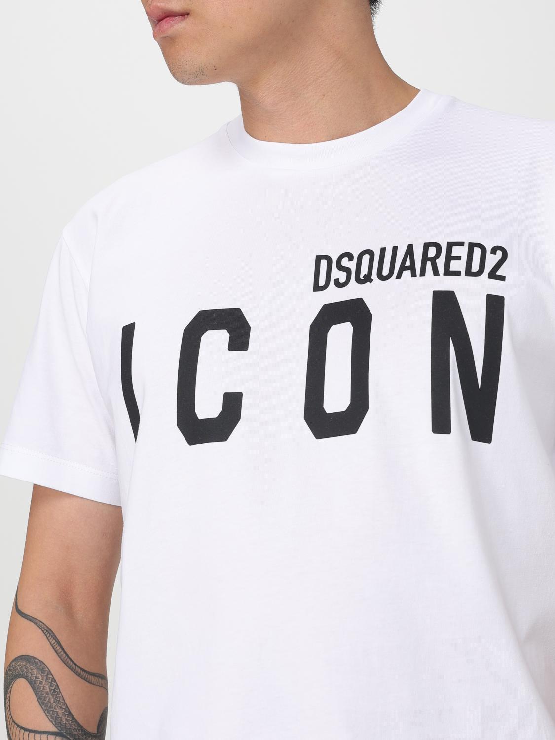 DSQUARED2 T-SHIRT: T-shirt Dsquared2 in cotone , Bianco - Img 3