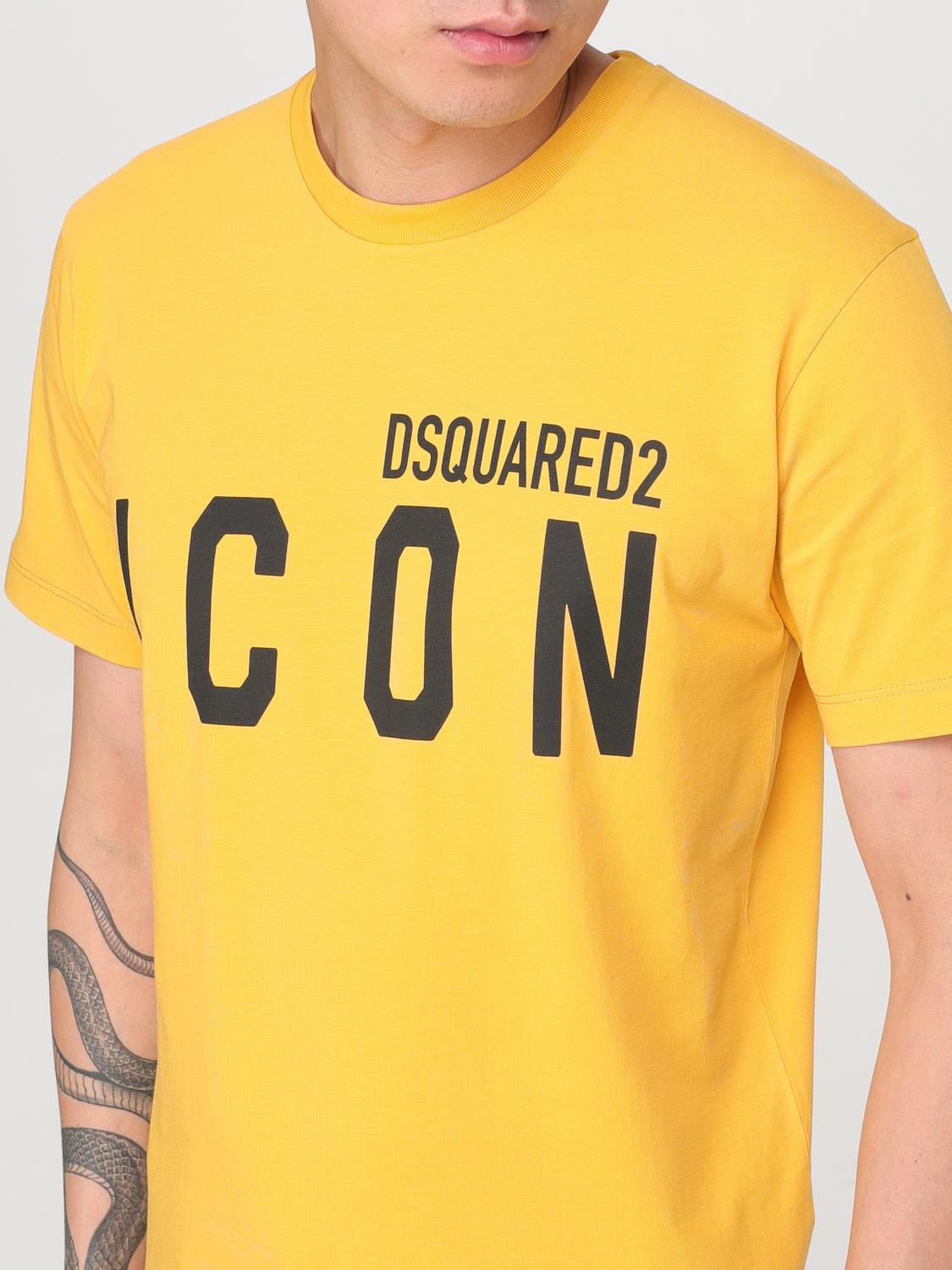 DSQUARED2 T-SHIRT: T-shirt men Dsquared2, Yellow - Img 3