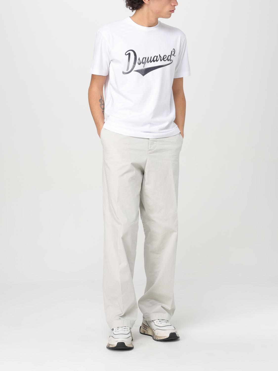 DSQUARED2 PANTS: Pants men Dsquared2, White - Img 2