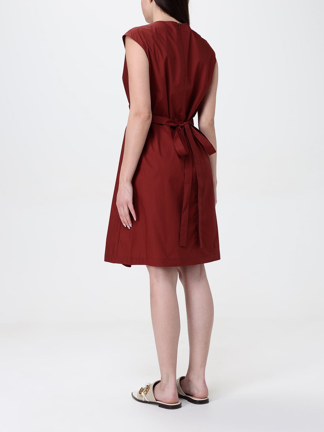 WOOLRICH VESTIDO: Vestido mujer Woolrich, Marrón - Img 2