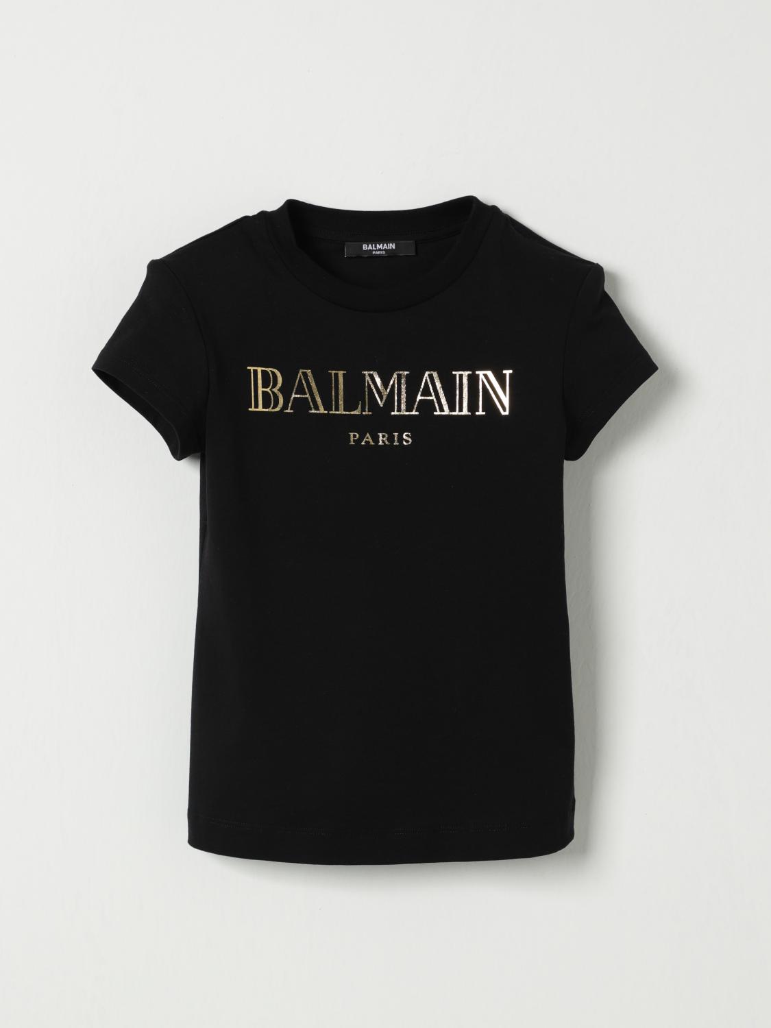 BALMAIN T恤: T恤 儿童 Balmain, 黑色 - Img 1