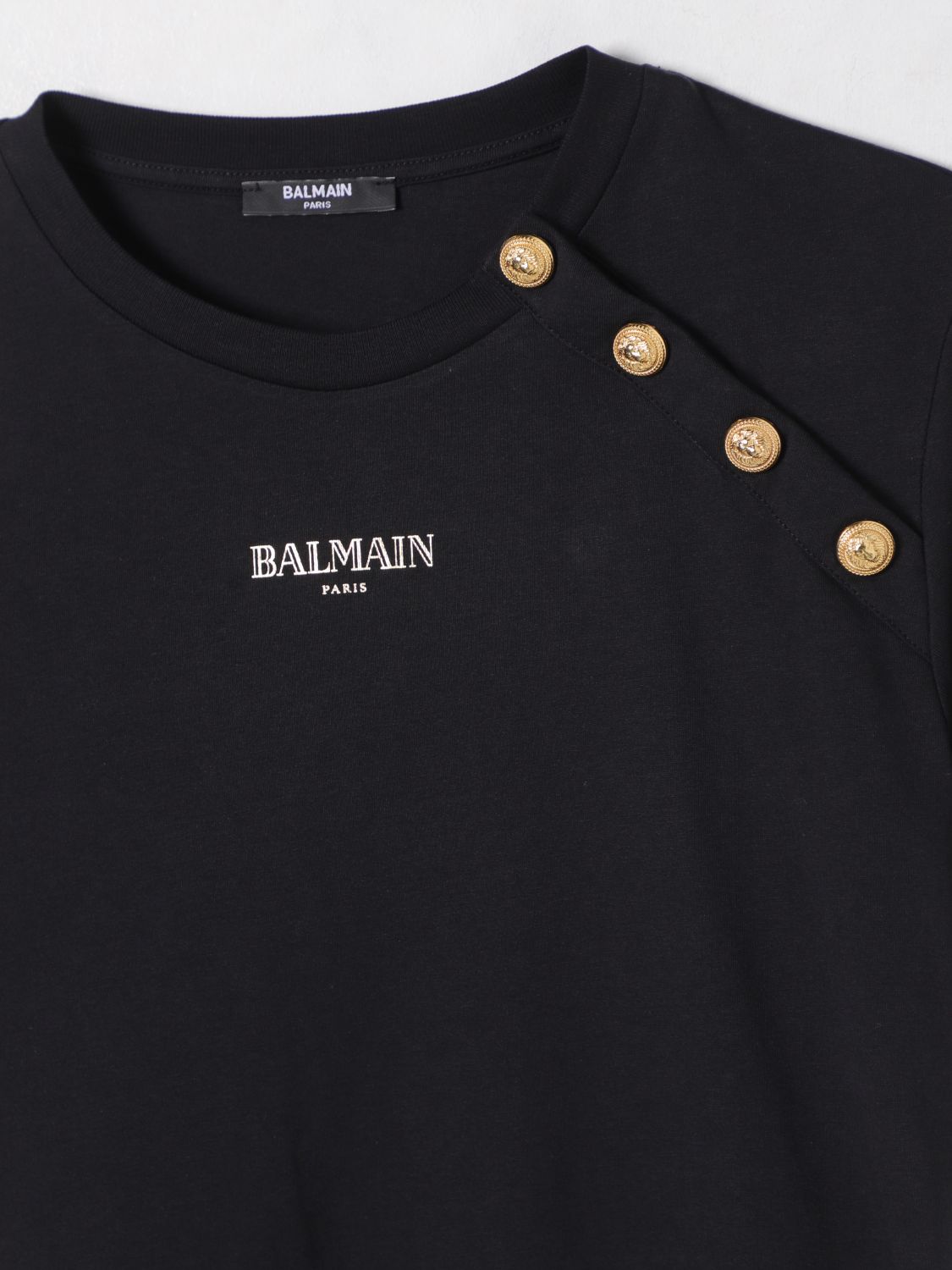 BALMAIN T-SHIRT: T-shirt kids Balmain, Black - Img 3