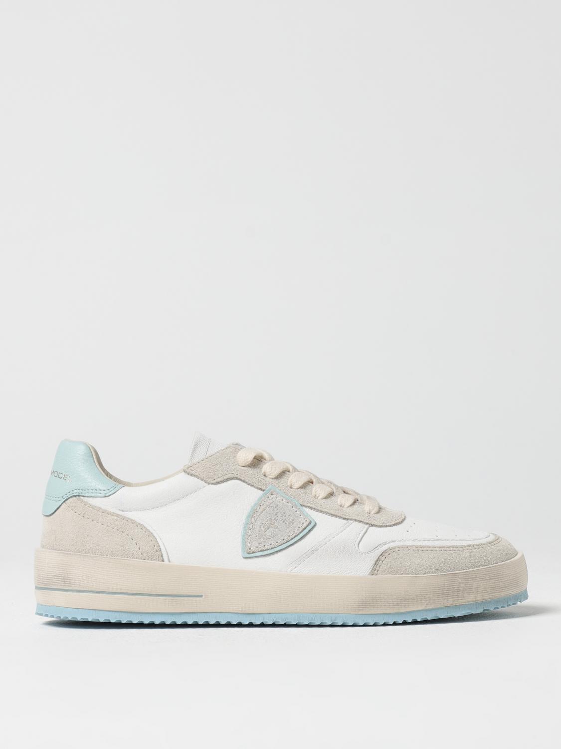 PHILIPPE MODEL SNEAKERS: Sneakers woman Philippe Model, Sky Blue - Img 1