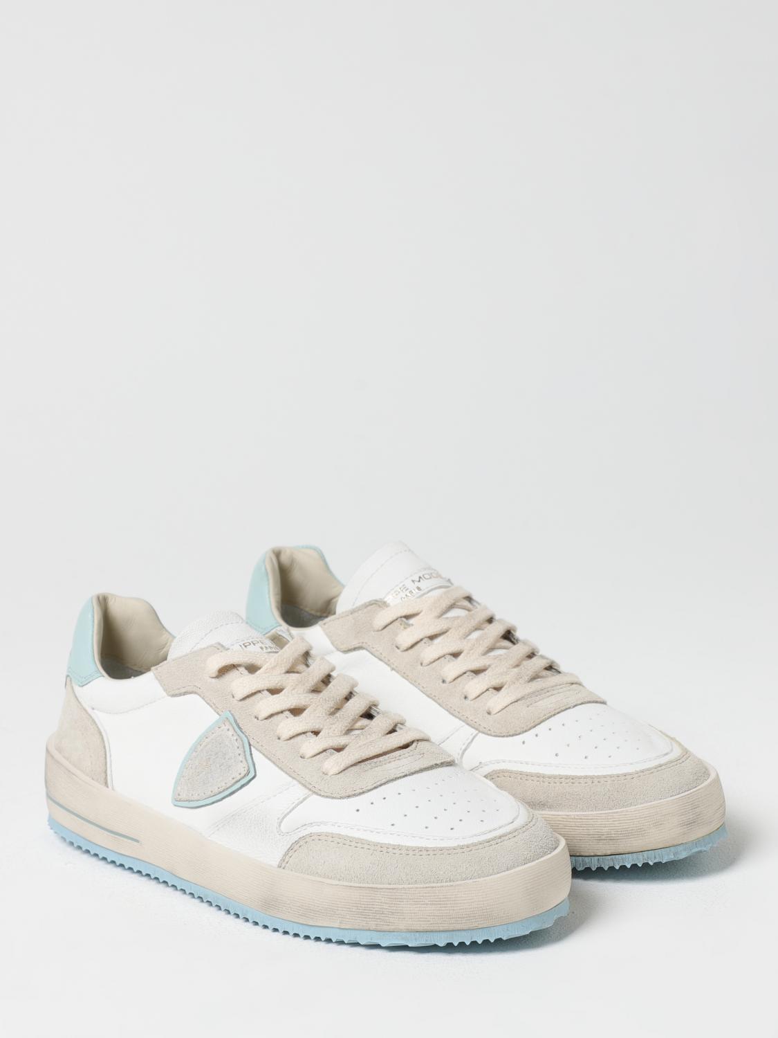 PHILIPPE MODEL SNEAKERS: Sneakers woman Philippe Model, Sky Blue - Img 2