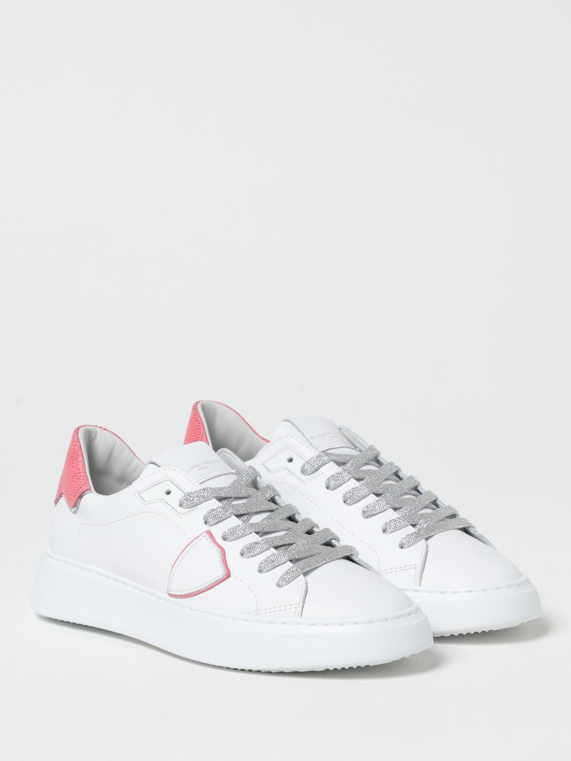 PHILIPPE MODEL SNEAKERS: Sneakers Temple Philippe Model in pelle , Bianco - Img 2