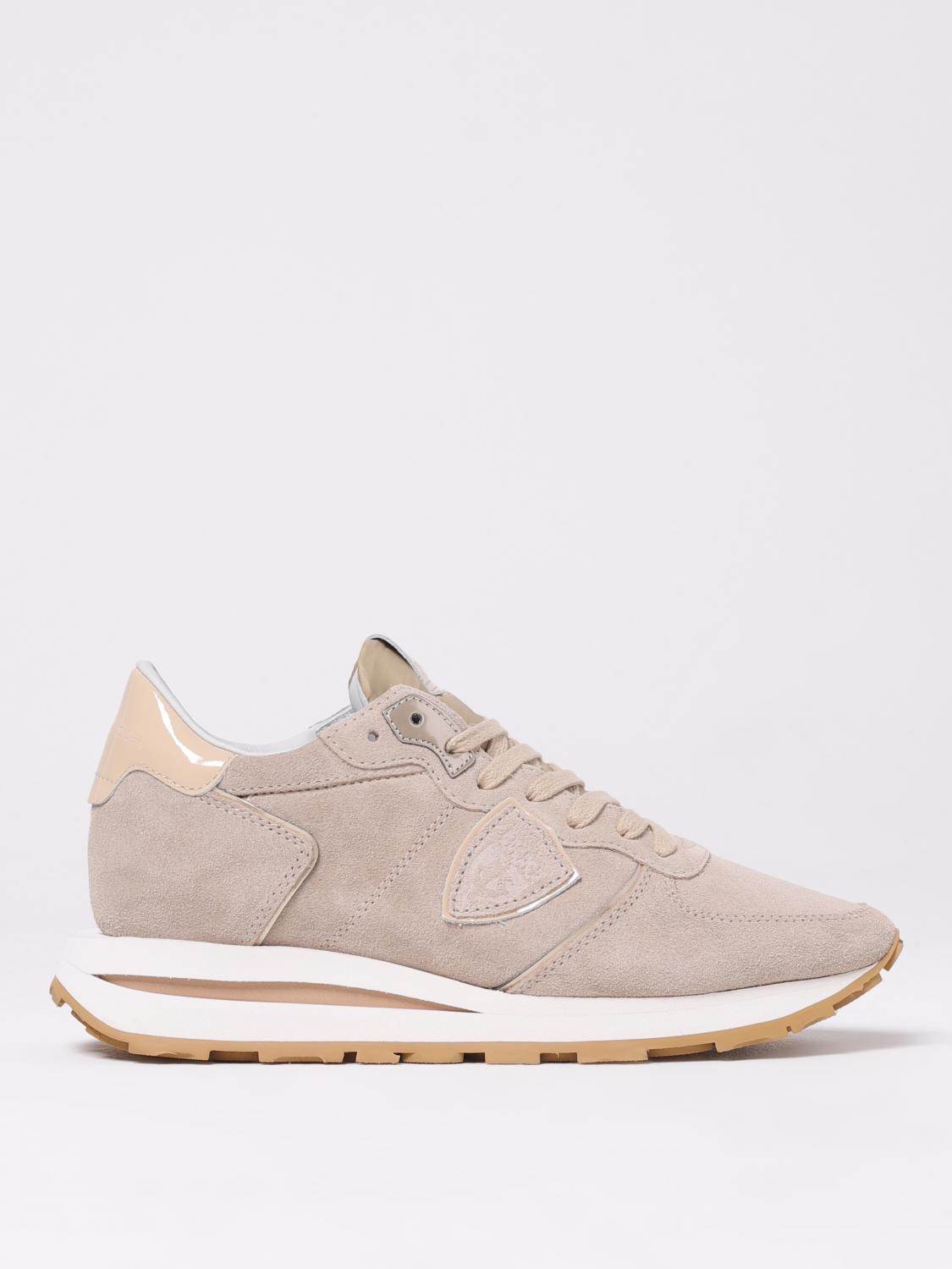 PHILIPPE MODEL SNEAKERS: Sneakers Tropez Haute Philippe Model in camoscio e mesh , Rosa - Img 1