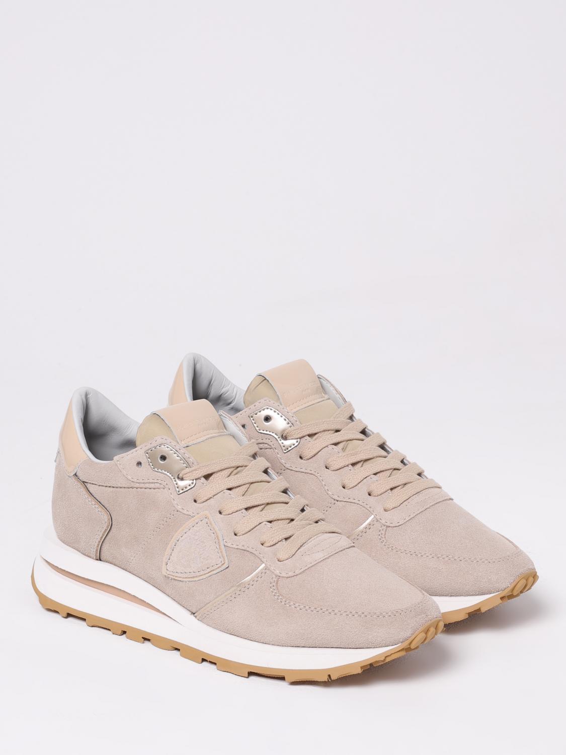 PHILIPPE MODEL SNEAKERS: Sneakers Tropez Haute Philippe Model in camoscio e mesh , Rosa - Img 2