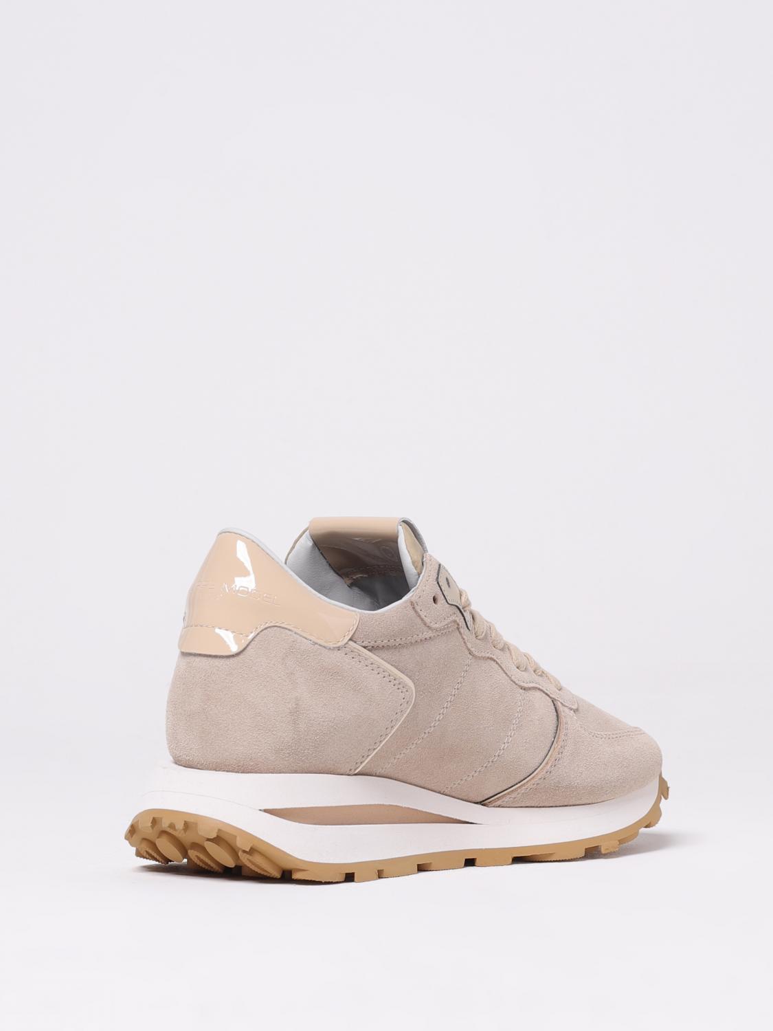 PHILIPPE MODEL SNEAKERS: Sneakers Tropez Haute Philippe Model in camoscio e mesh , Rosa - Img 3