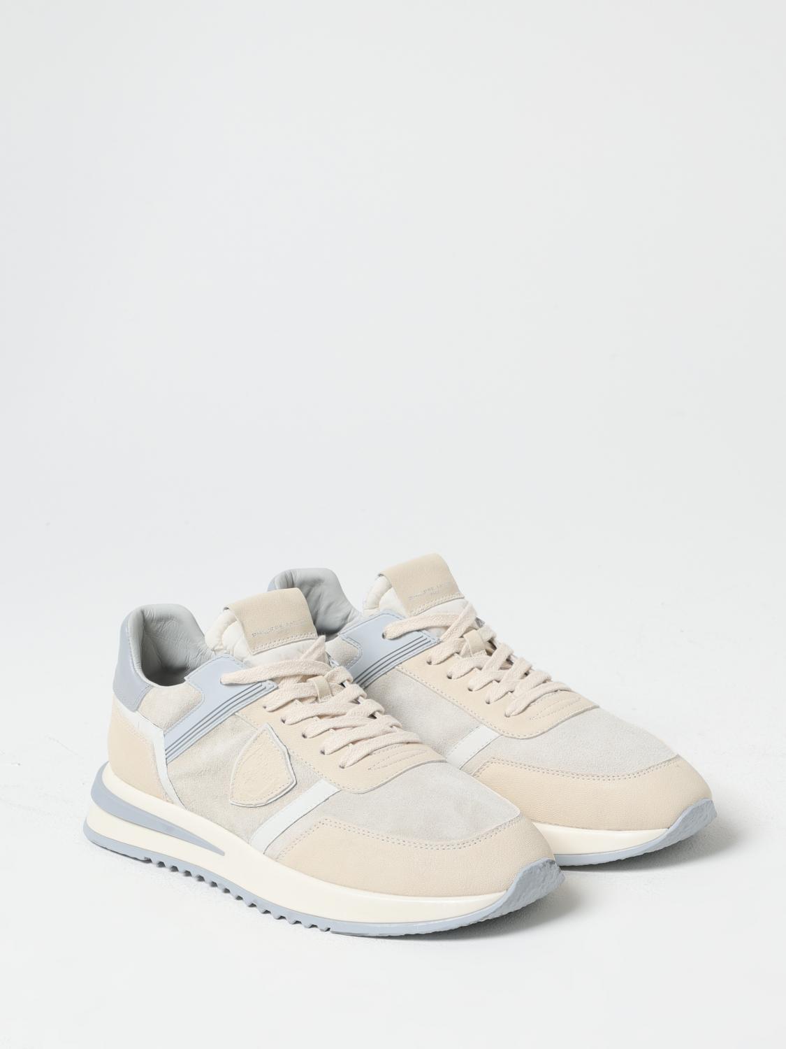 PHILIPPE MODEL SNEAKERS: Sneakers men Philippe Model, Beige - Img 2