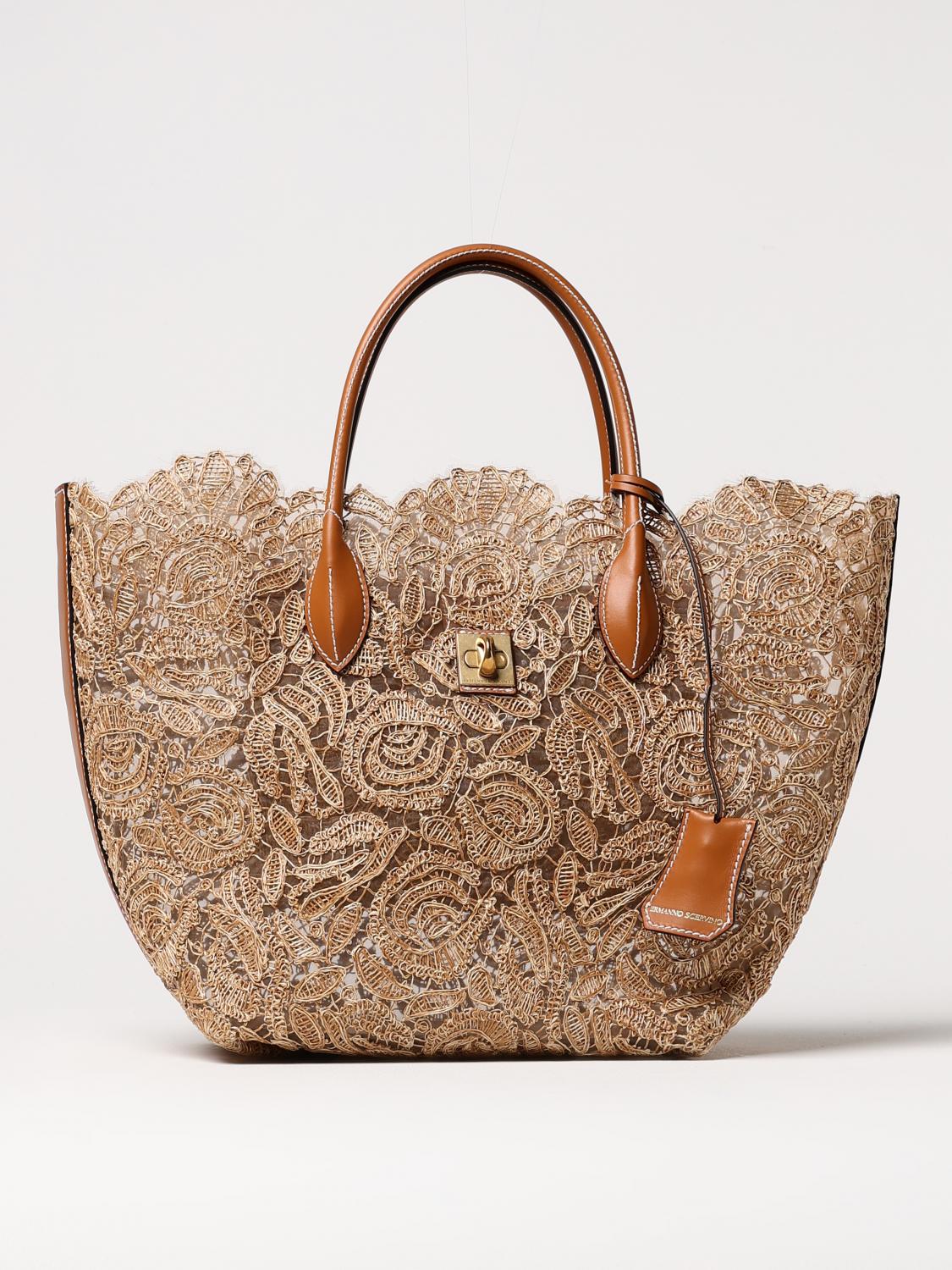 ERMANNO SCERVINO HANDBAG: Shoulder bag woman Ermanno Scervino, Ecru - Img 1