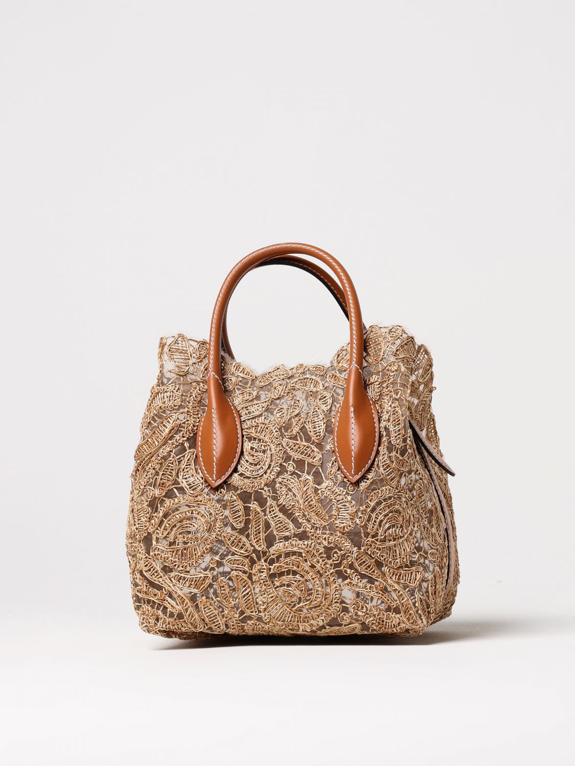 ERMANNO SCERVINO HANDBAG: Shoulder bag woman Ermanno Scervino, Ecru - Img 1