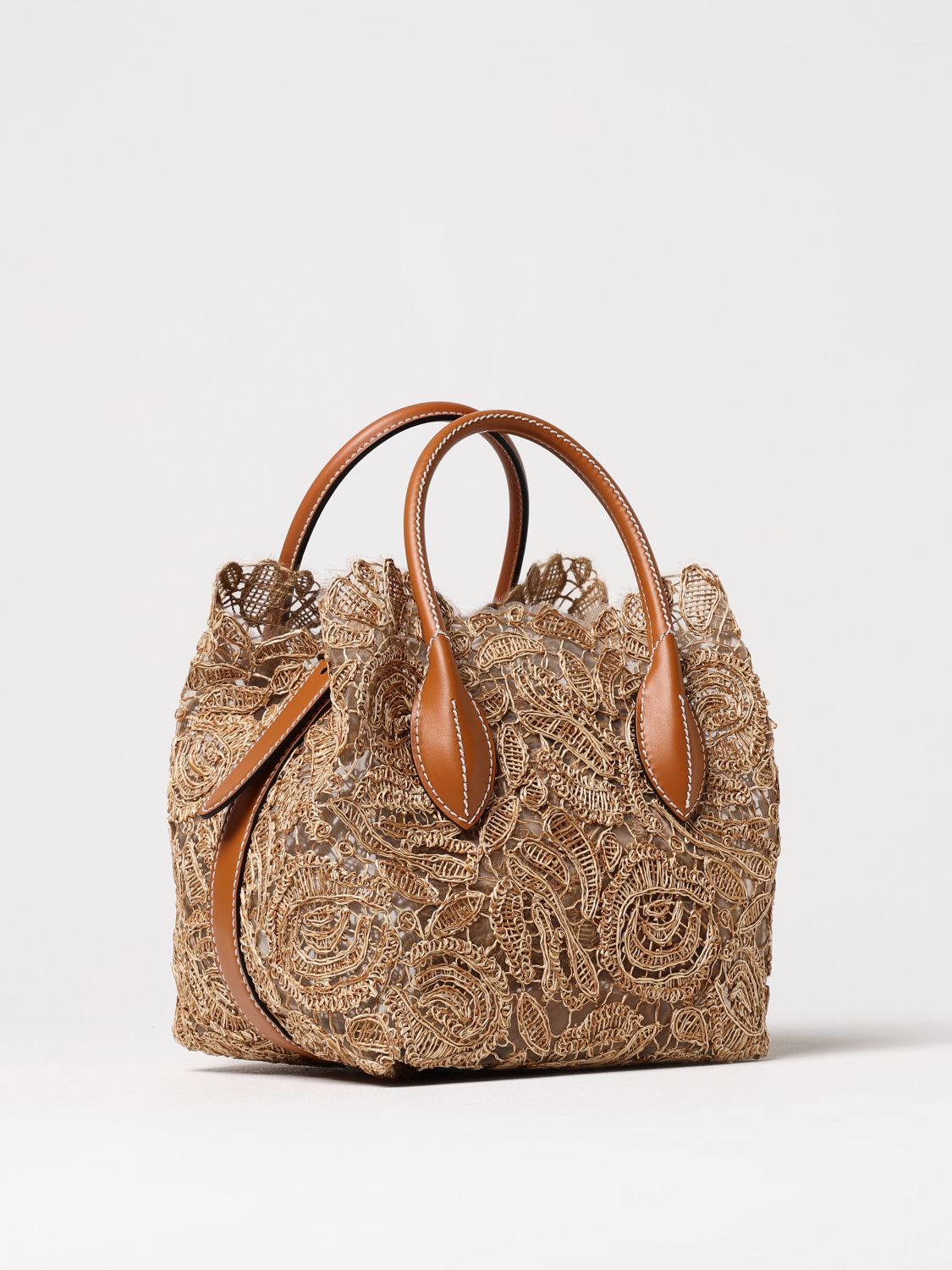 ERMANNO SCERVINO HANDBAG: Shoulder bag woman Ermanno Scervino, Ecru - Img 3