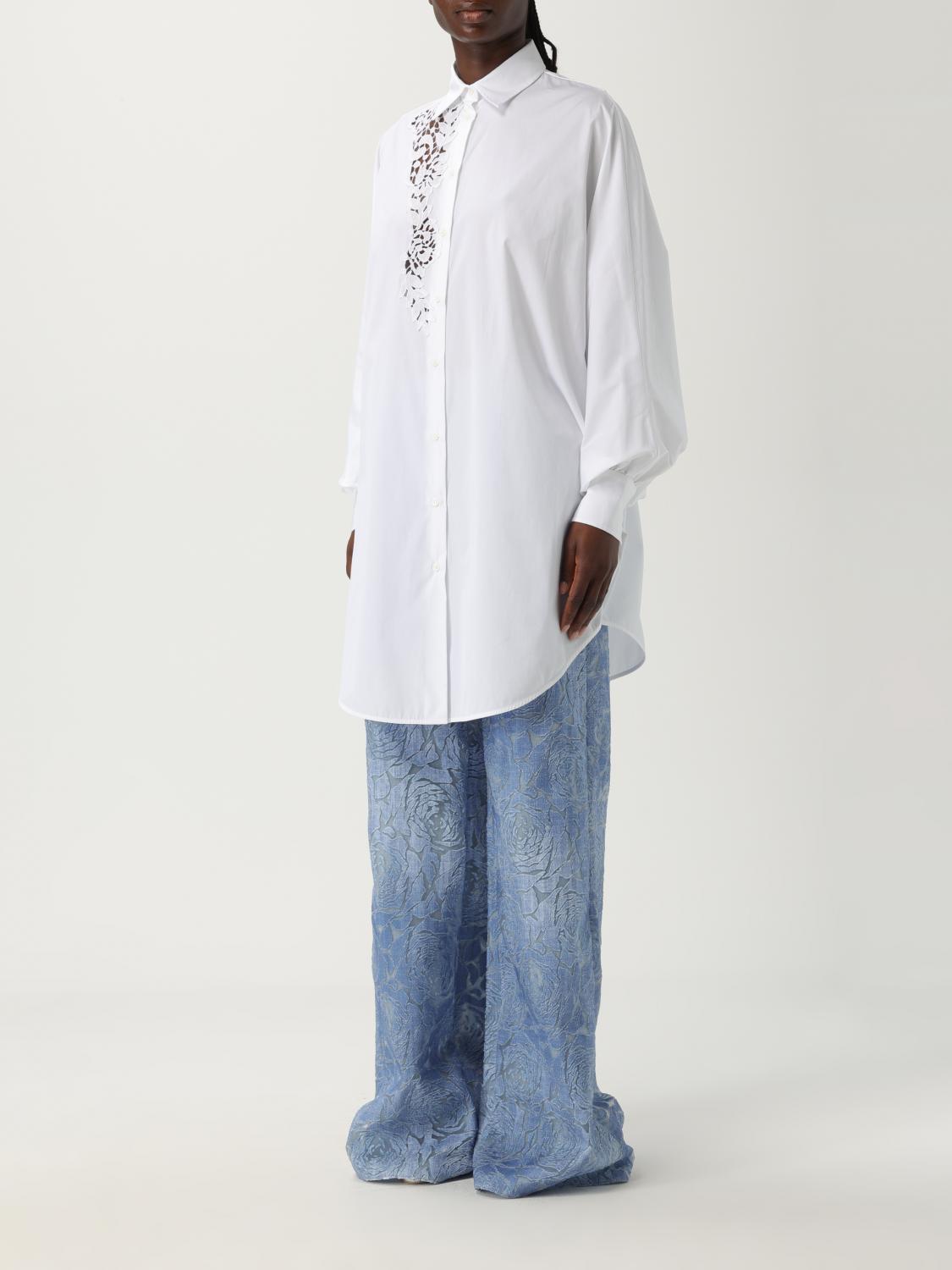 ERMANNO SCERVINO CAMISA: Camisa mujer Ermanno Scervino, Blanco - Img 4