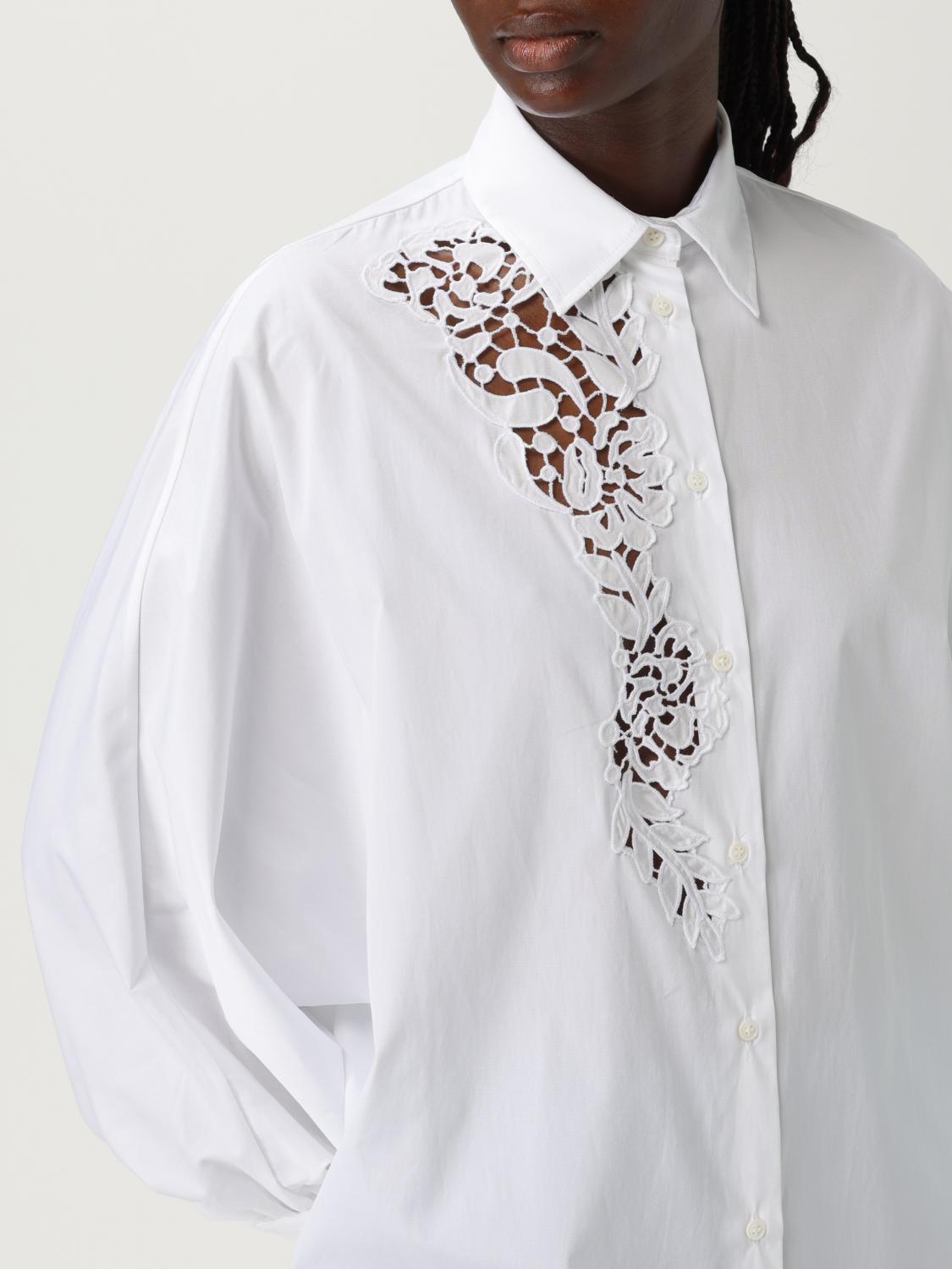 ERMANNO SCERVINO CAMISA: Camisa mujer Ermanno Scervino, Blanco - Img 5