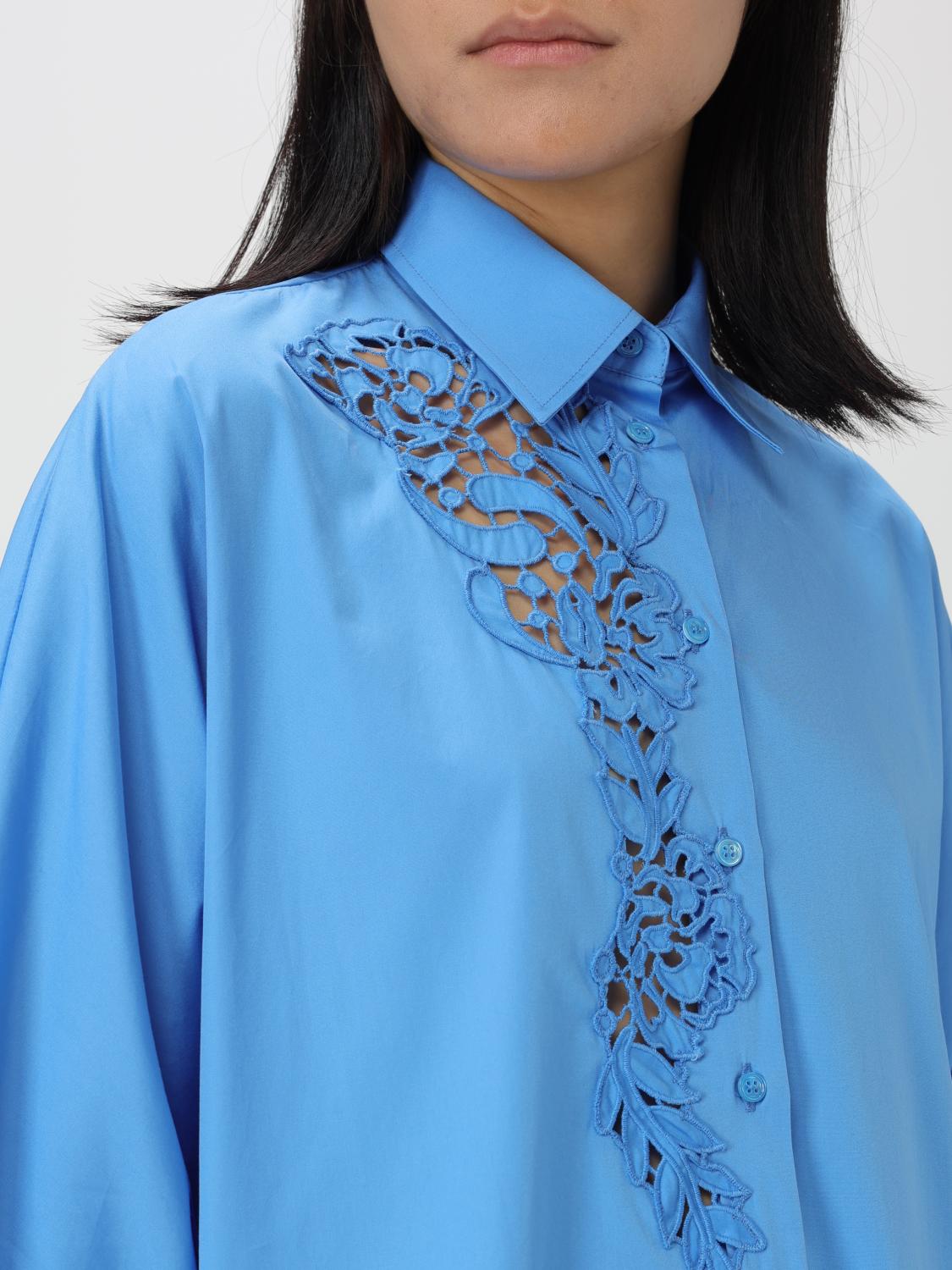 ERMANNO SCERVINO SHIRT: Shirt woman Ermanno Scervino, Gnawed Blue - Img 5