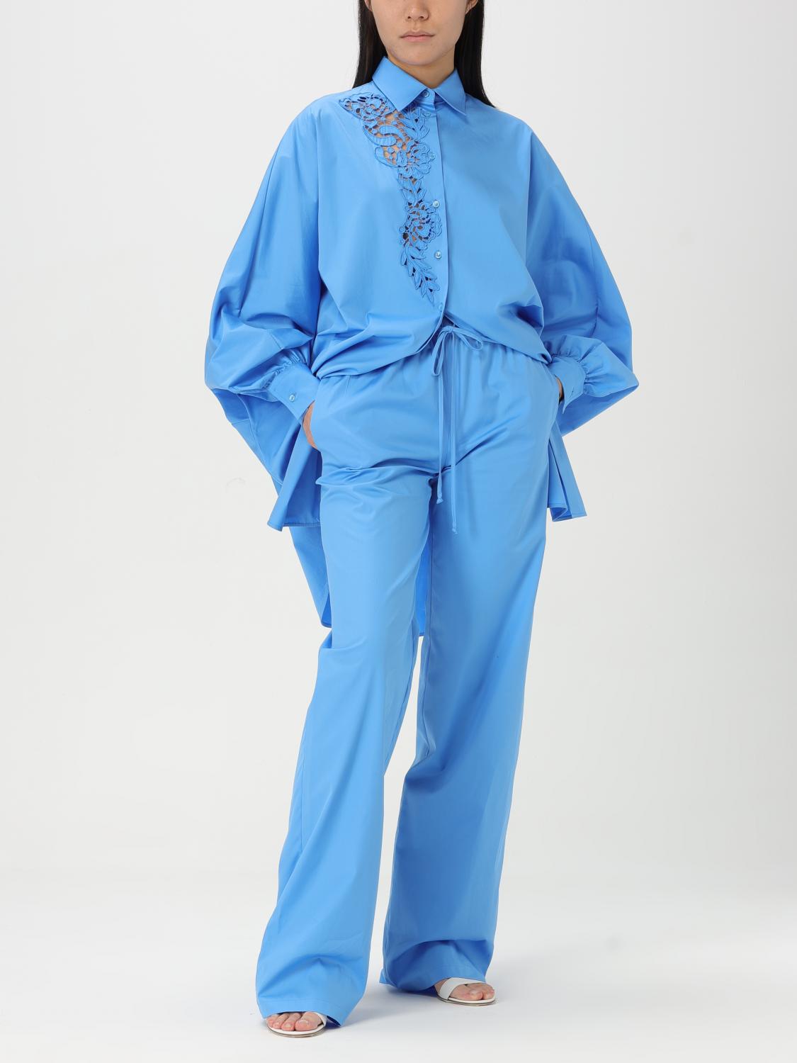 ERMANNO SCERVINO PANTS: Pants woman Ermanno Scervino, Gnawed Blue - Img 2