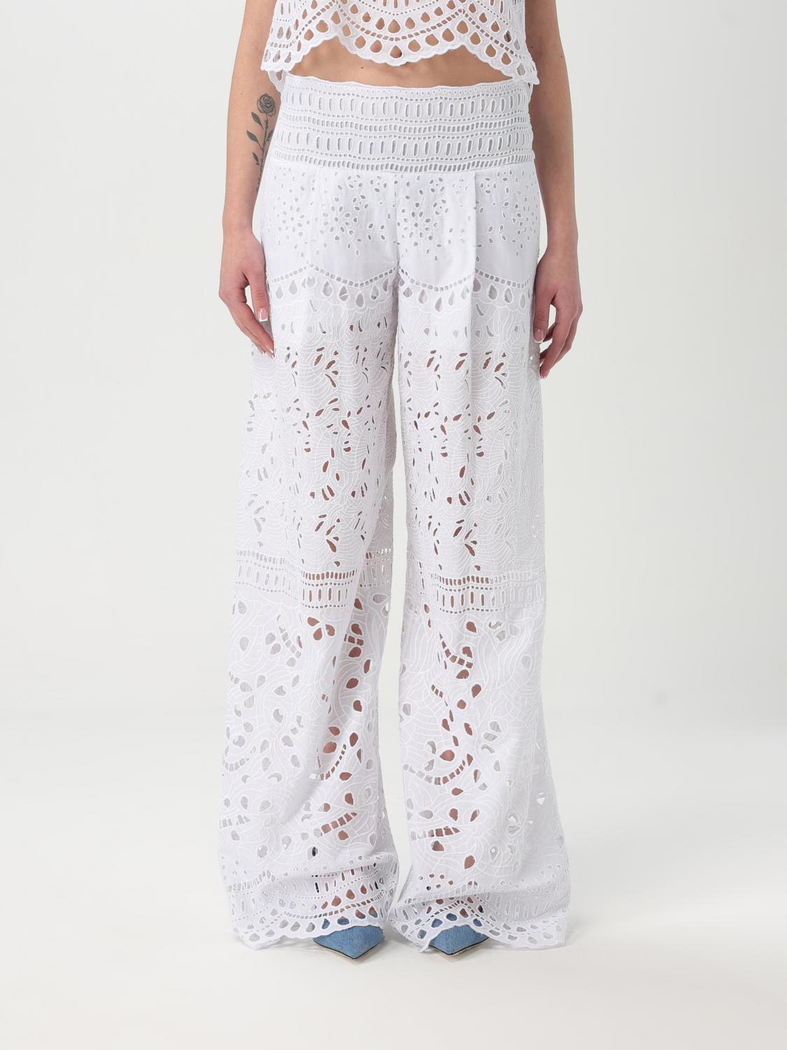 ERMANNO SCERVINO LIFE PANTS: Pants woman Ermanno Scervino Life, White - Img 1