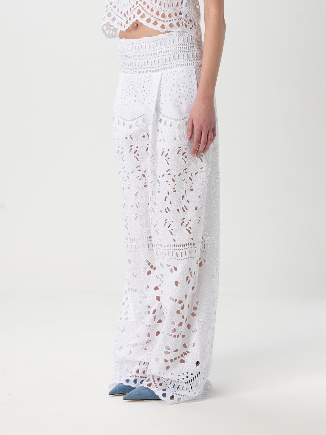 ERMANNO SCERVINO LIFE PANTS: Pants woman Ermanno Scervino Life, White - Img 4