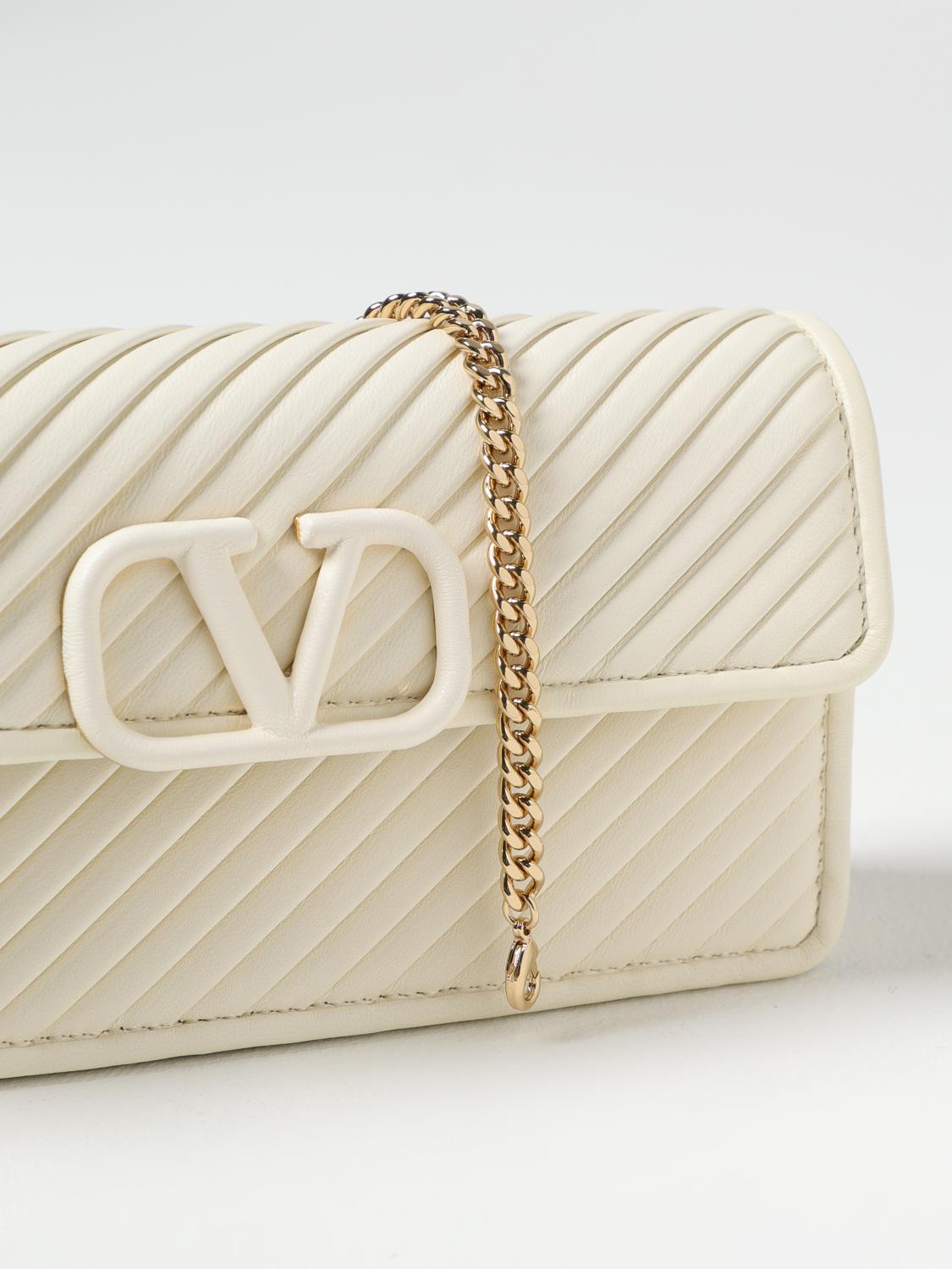 VALENTINO GARAVANI MINI-TASCHE: Schultertasche damen Valentino Garavani, Yellow Cream - Img 3