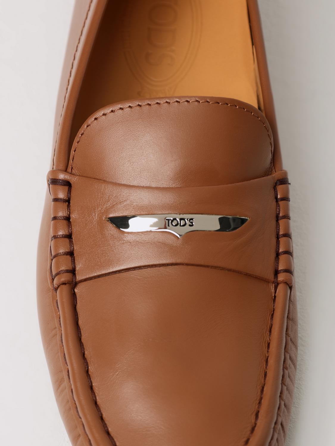 TOD'S MOCASSINI: Mocassino Driver Tod's in pelle , Cuoio - Img 4