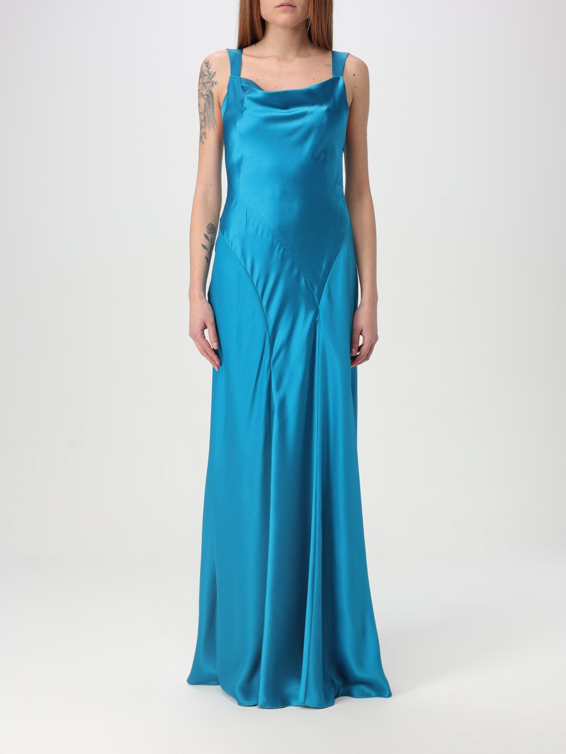 ALBERTA FERRETTI DRESS: Dress woman Alberta Ferretti, Gnawed Blue - Img 1