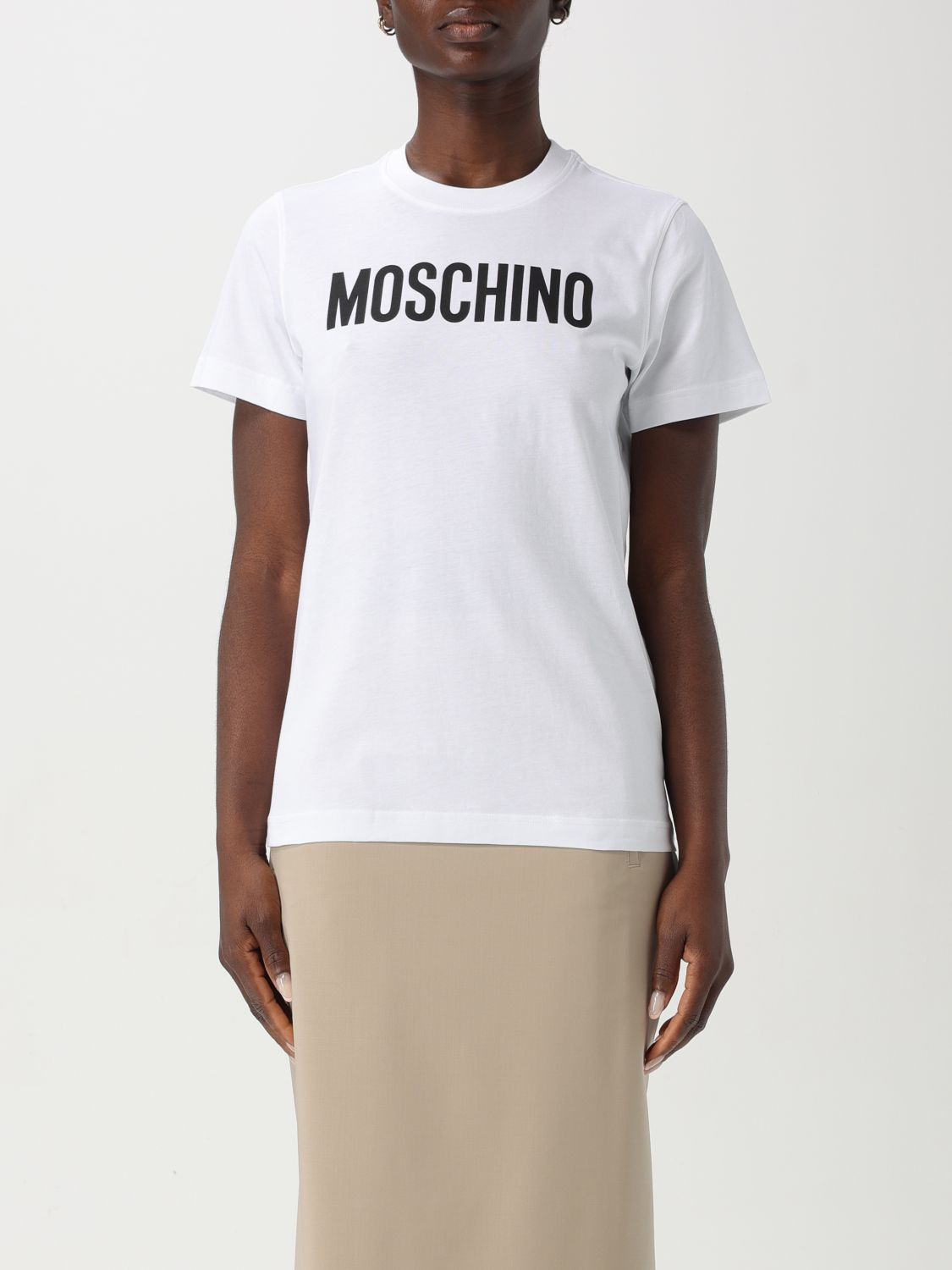 MOSCHINO COUTURE T-SHIRT: T-shirt Moschino Couture in cotone , Bianco - Img 1