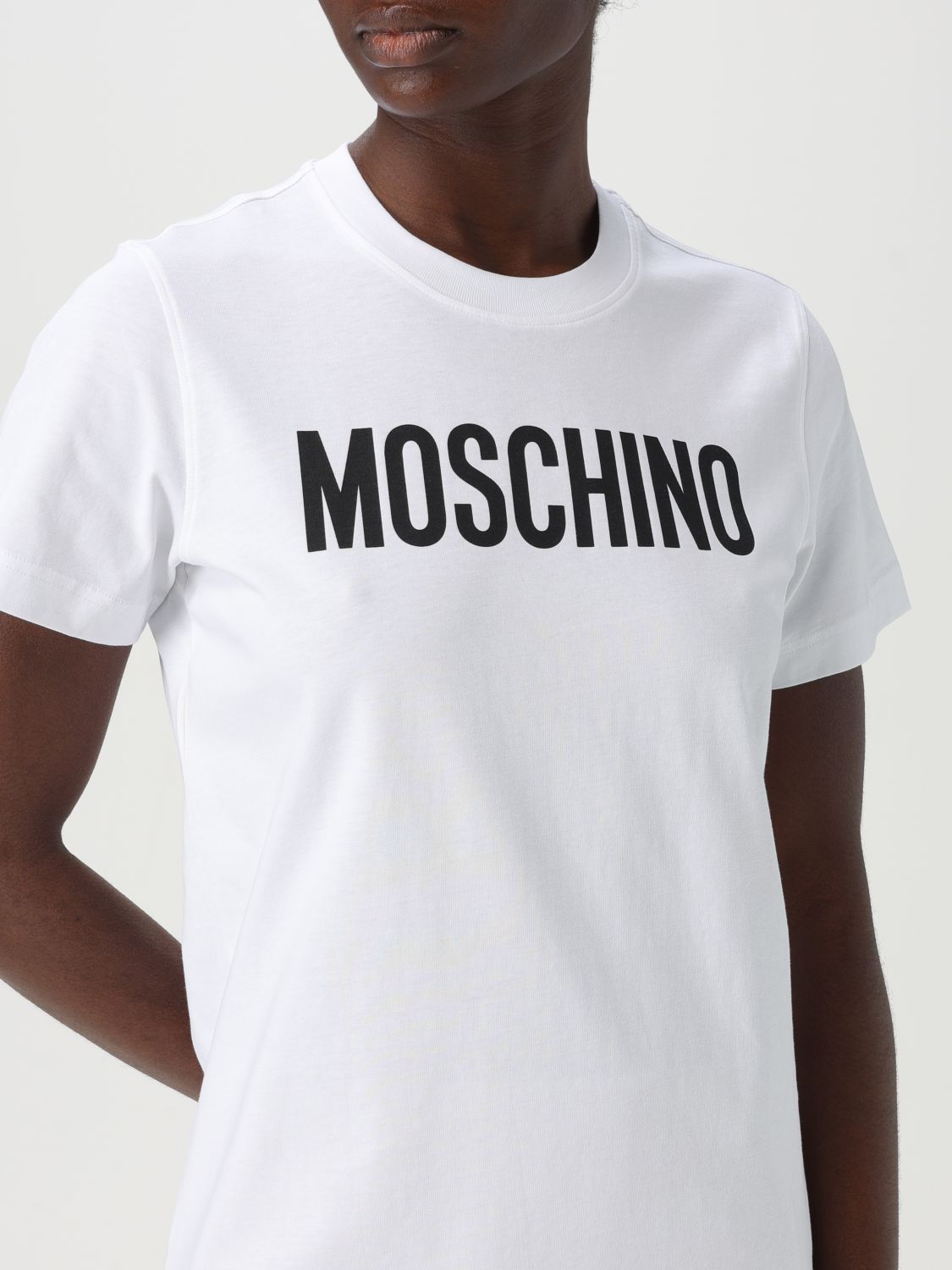 MOSCHINO COUTURE T-SHIRT: T-shirt Moschino Couture in cotone , Bianco - Img 4