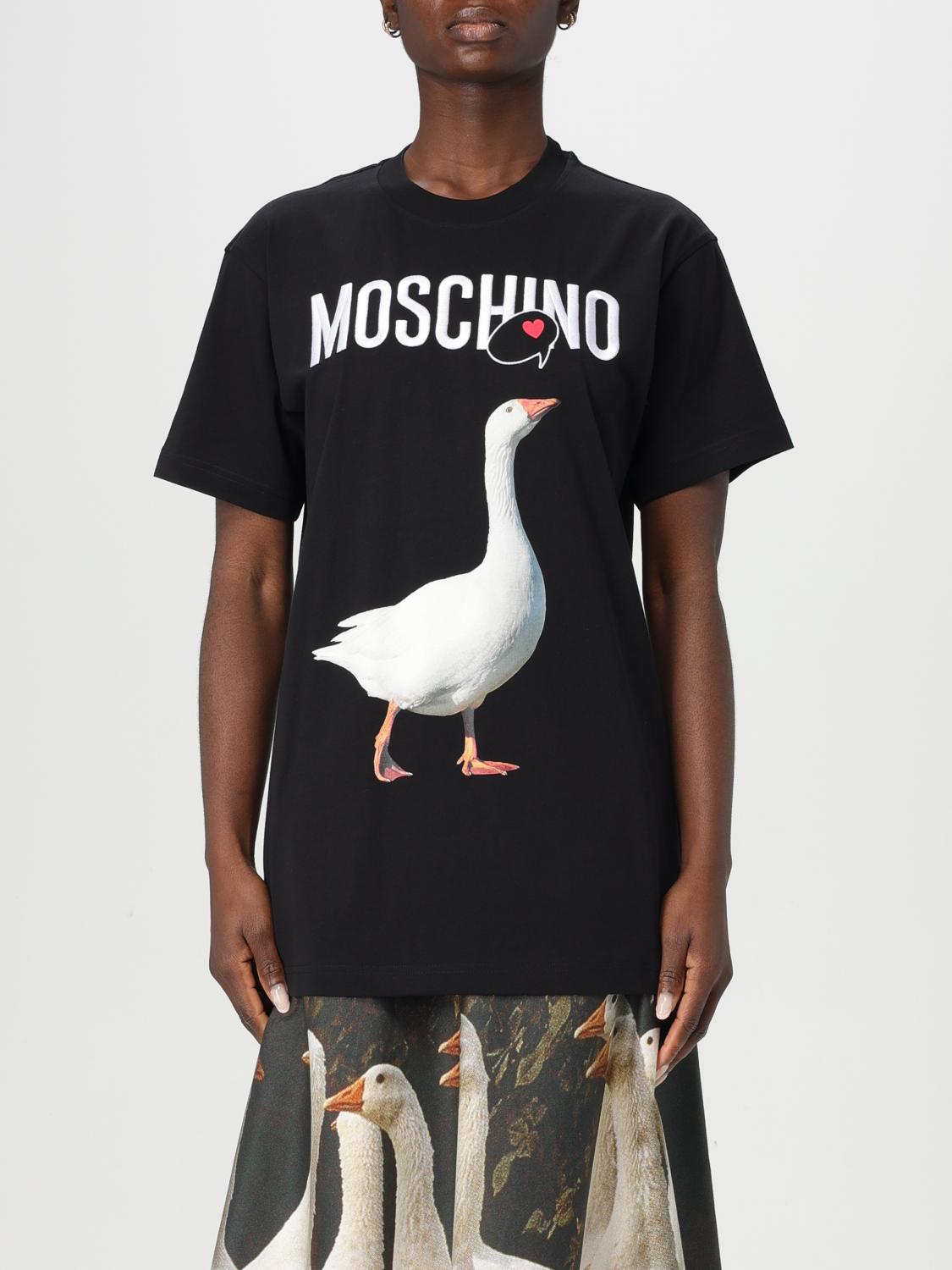 MOSCHINO COUTURE T-SHIRT: T-shirt Moschino Couture in cotone con stampa , Nero - Img 1