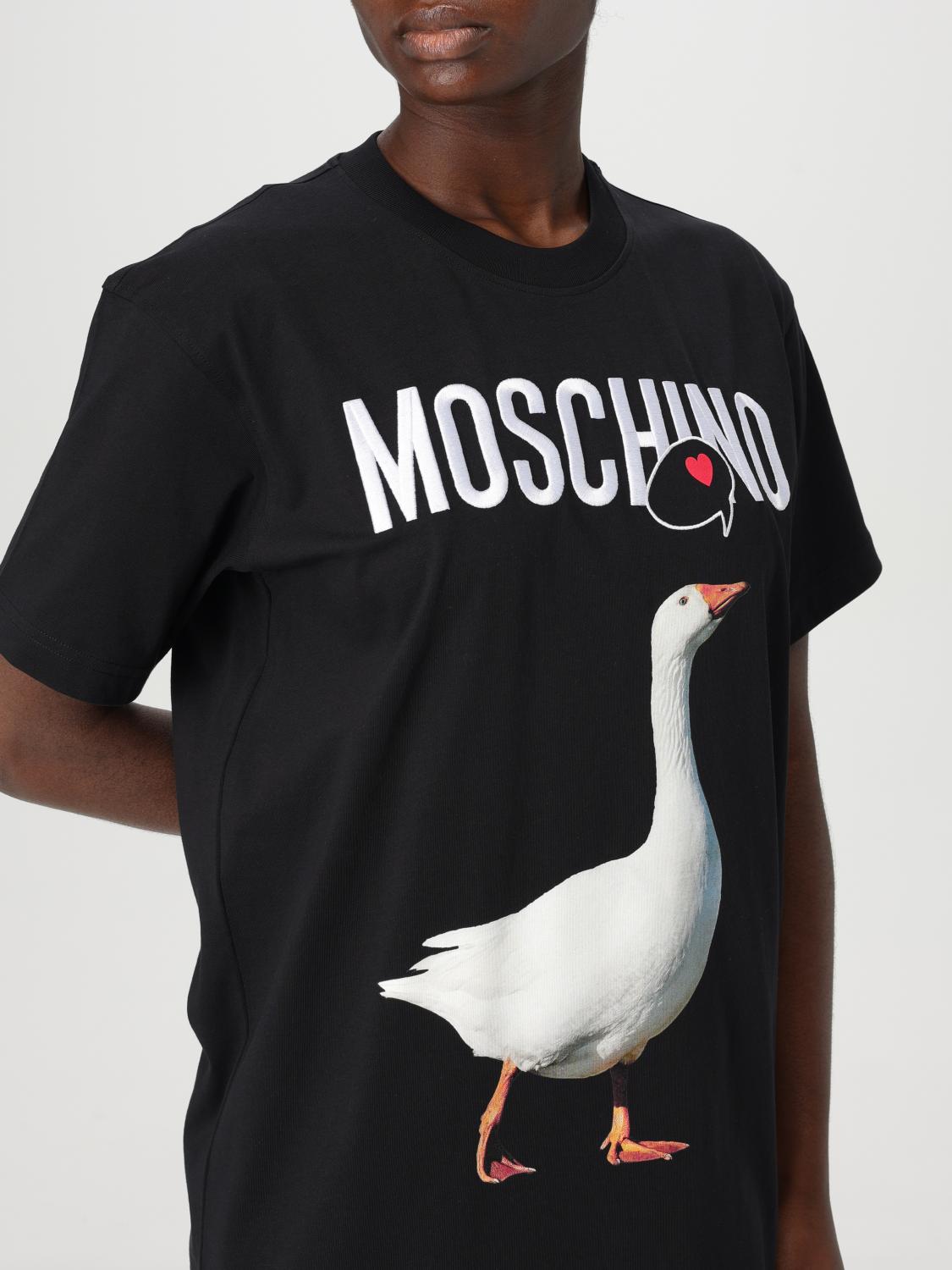 MOSCHINO COUTURE T-SHIRT: T-shirt Moschino Couture in cotone con stampa , Nero - Img 5