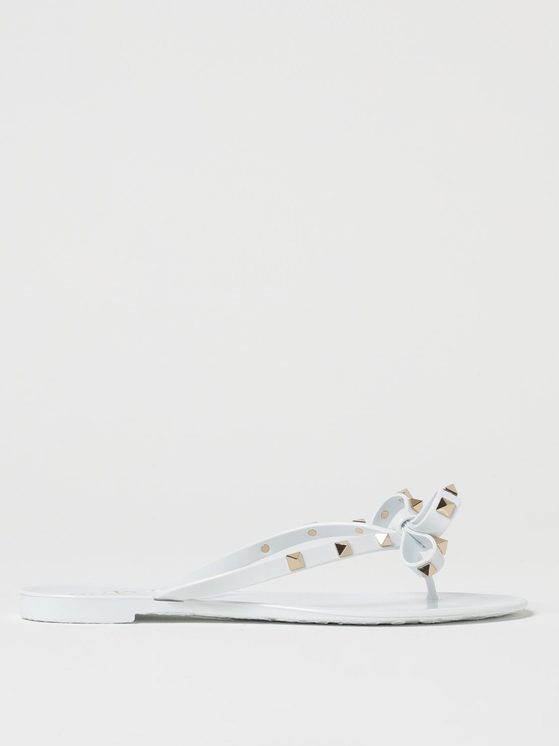 VALENTINO GARAVANI FLAT SANDALS: Shoes woman Valentino Garavani, White - Img 1