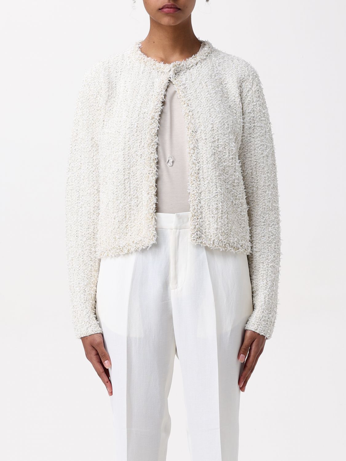 FABIANA FILIPPI JACKET: Sweater woman Fabiana Filippi, White - Img 1