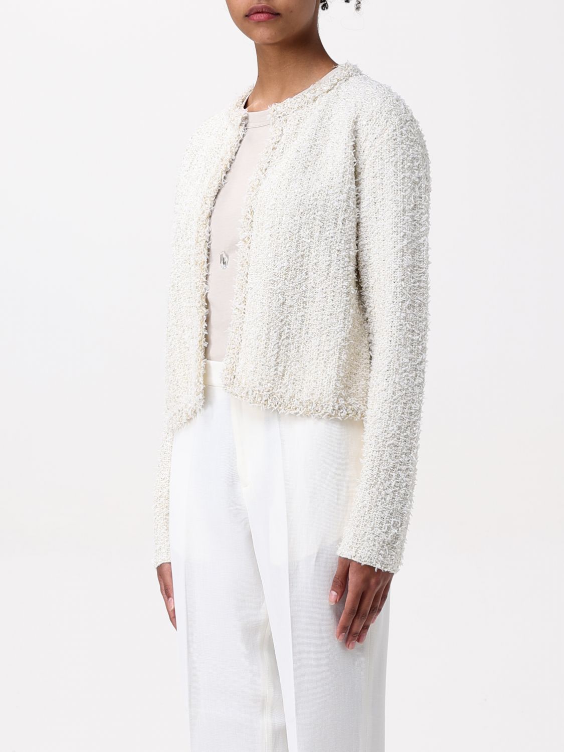 FABIANA FILIPPI JACKET: Sweater woman Fabiana Filippi, White - Img 3