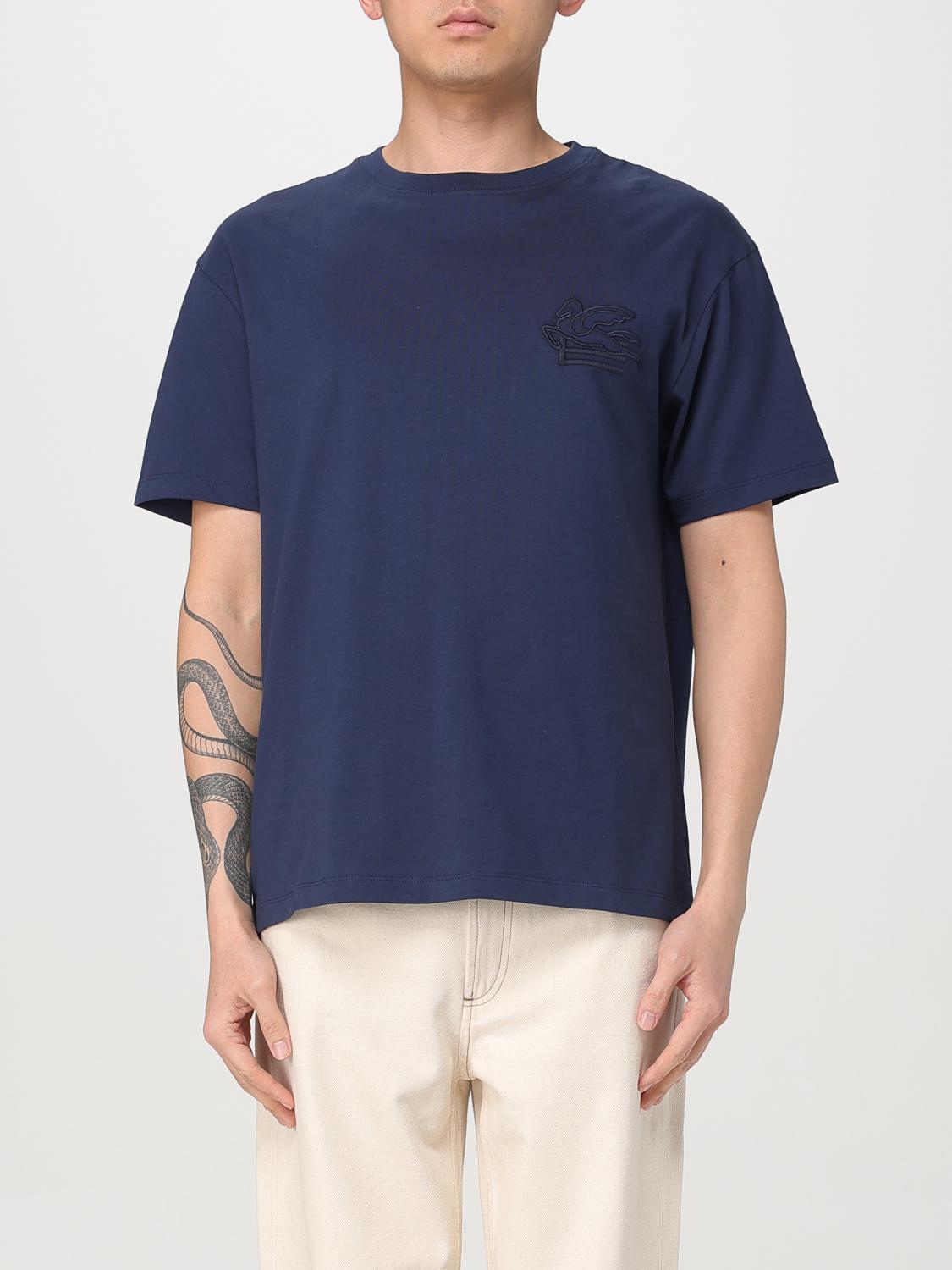 ETRO T-SHIRT: T-shirt men Etro, Blue - Img 1