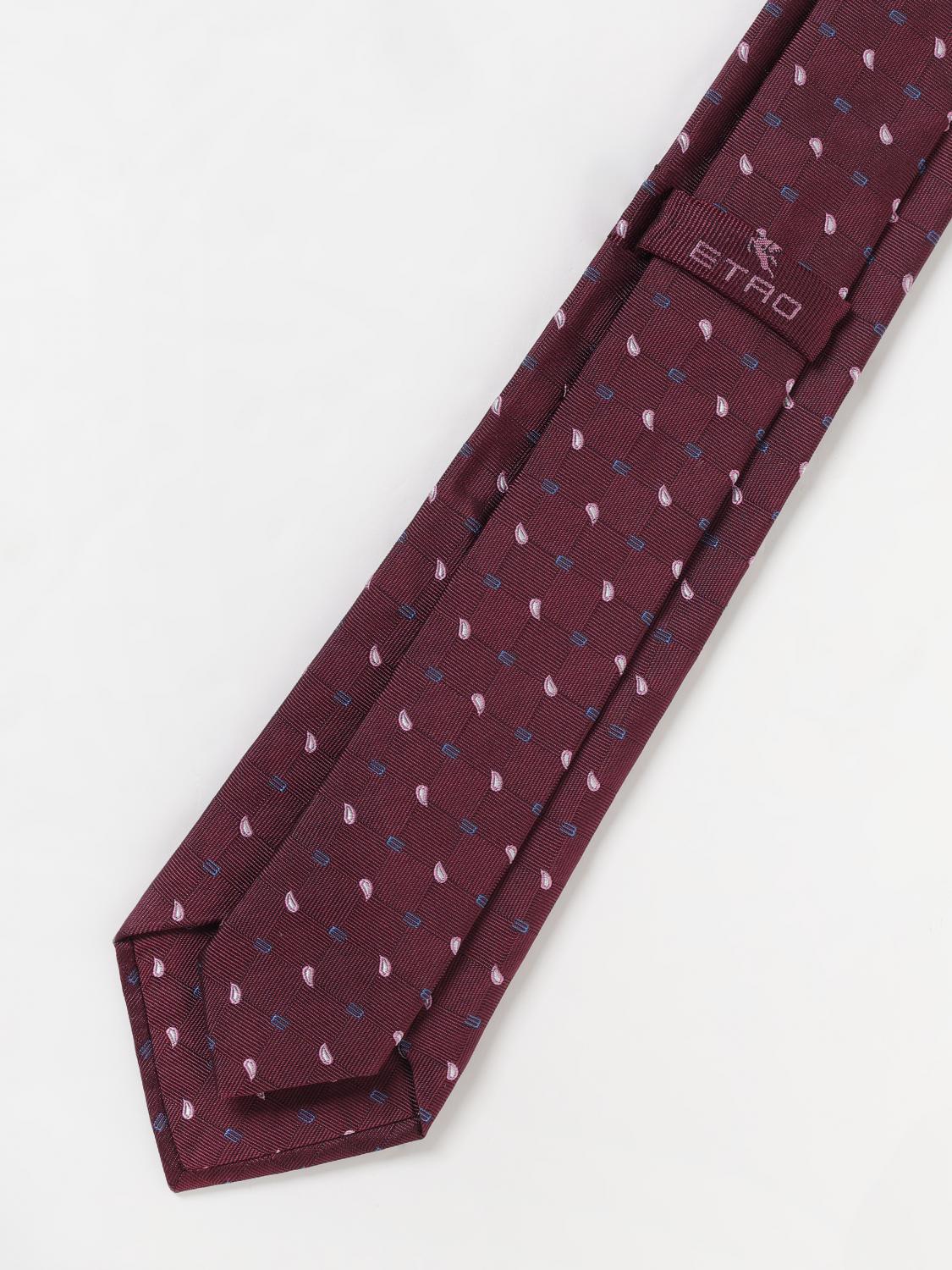 ETRO TIE: Tie men Etro, Burgundy - Img 2