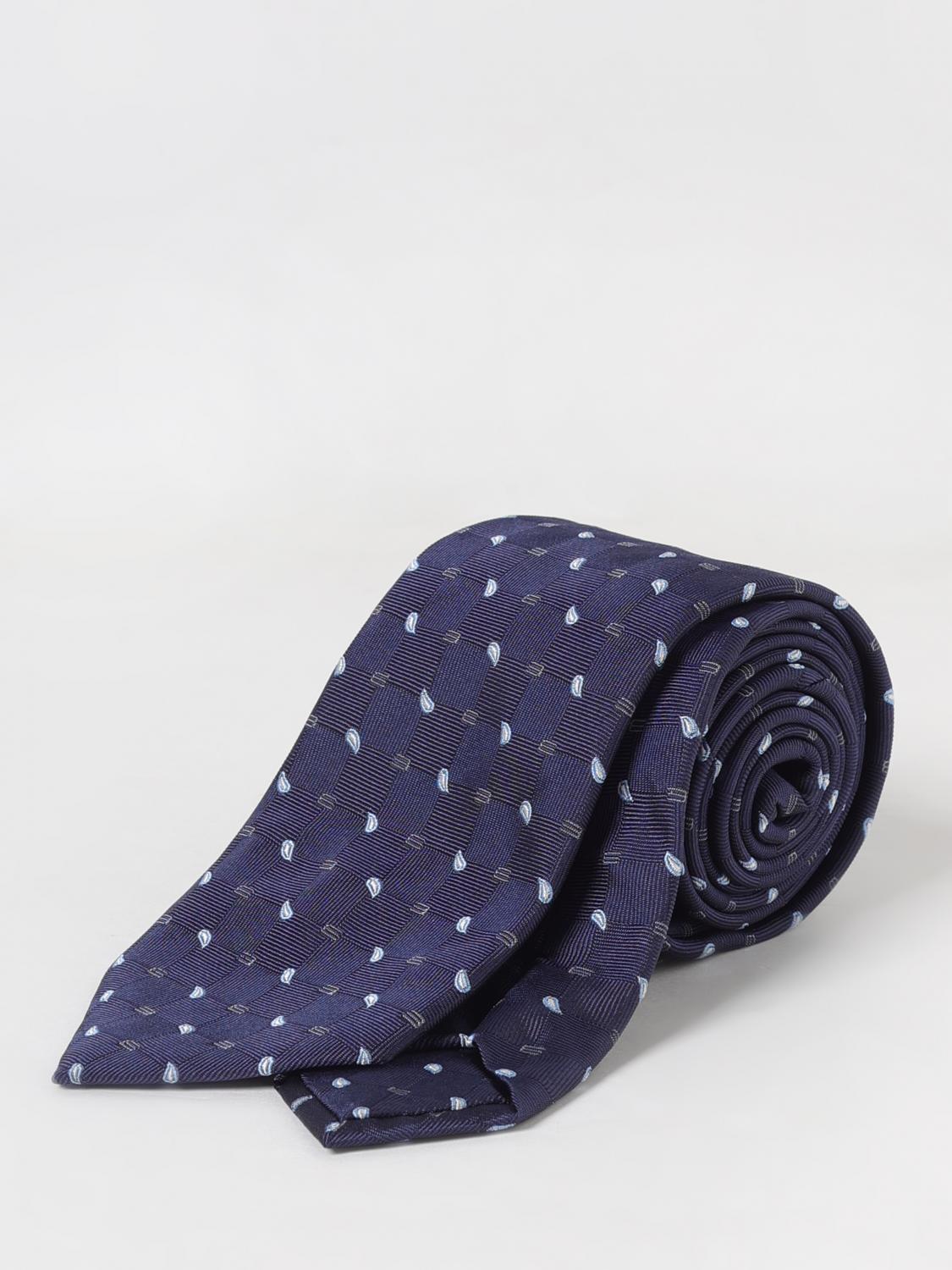 ETRO CRAVATTA: Cravatta Paisley Etro in seta jacquard , Blue - Img 1