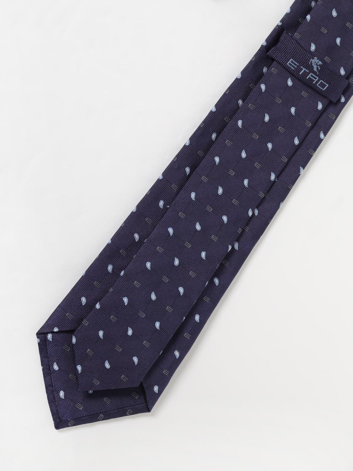 ETRO CRAVATTA: Cravatta Paisley Etro in seta jacquard , Blue - Img 2