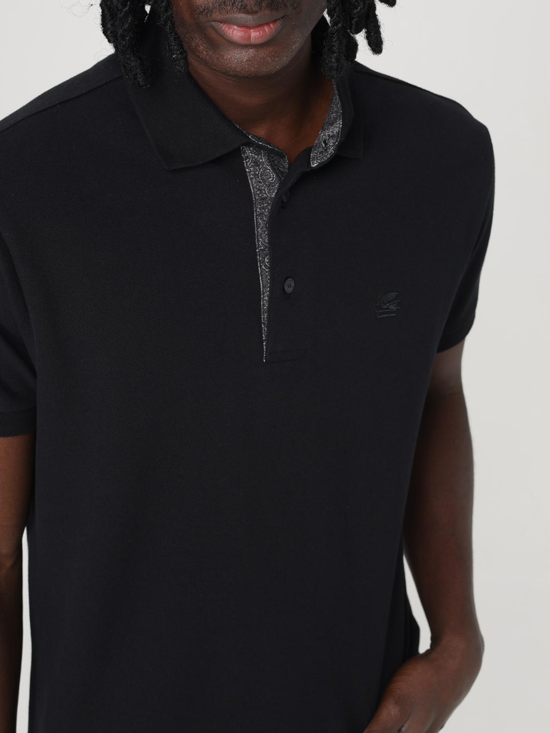 ETRO POLO SHIRT: Polo shirt men Etro, Black - Img 5